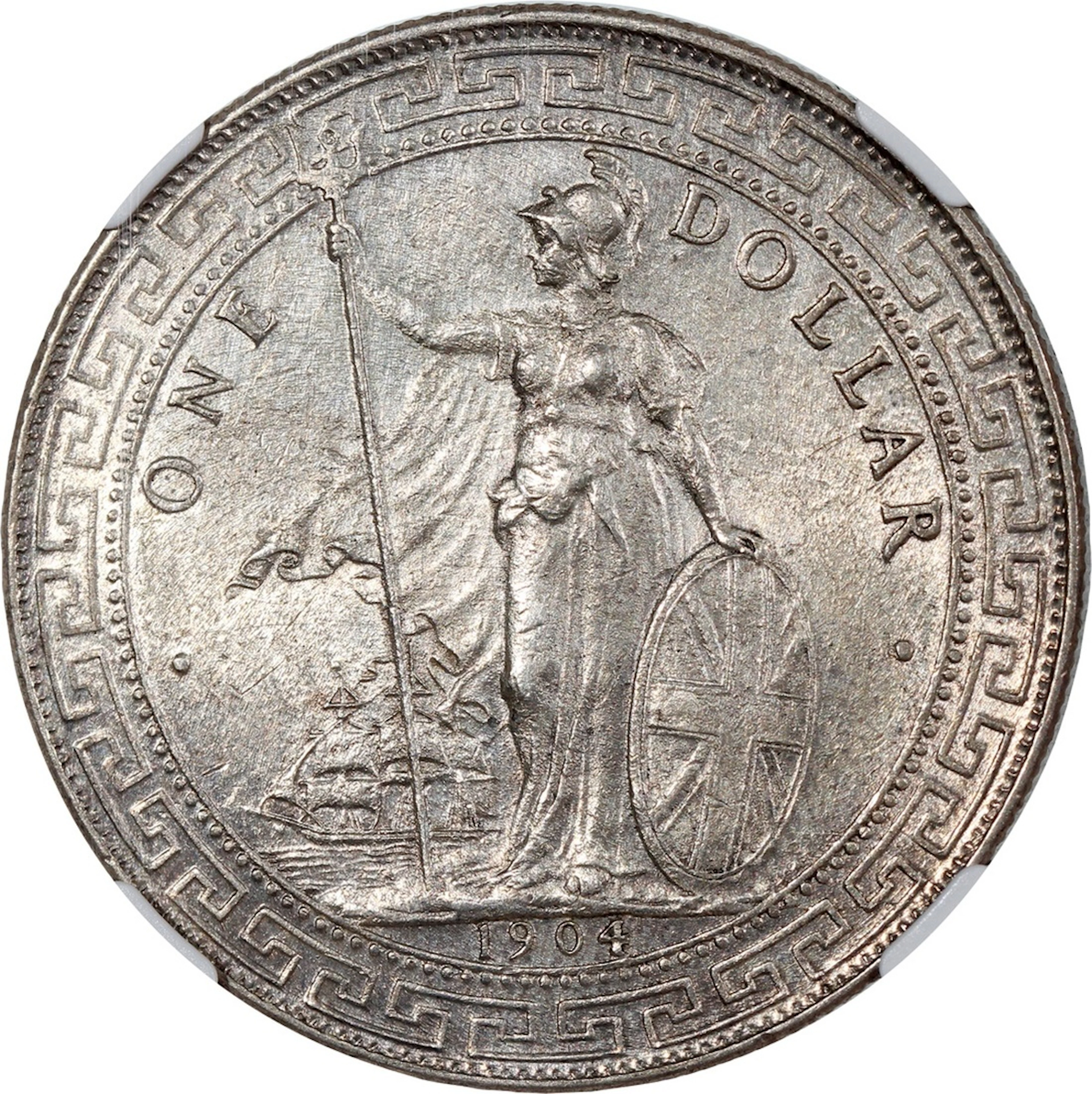 Great Britain, Trade Dollar, [NGC UNC Details] 1904B, Bombay Mint