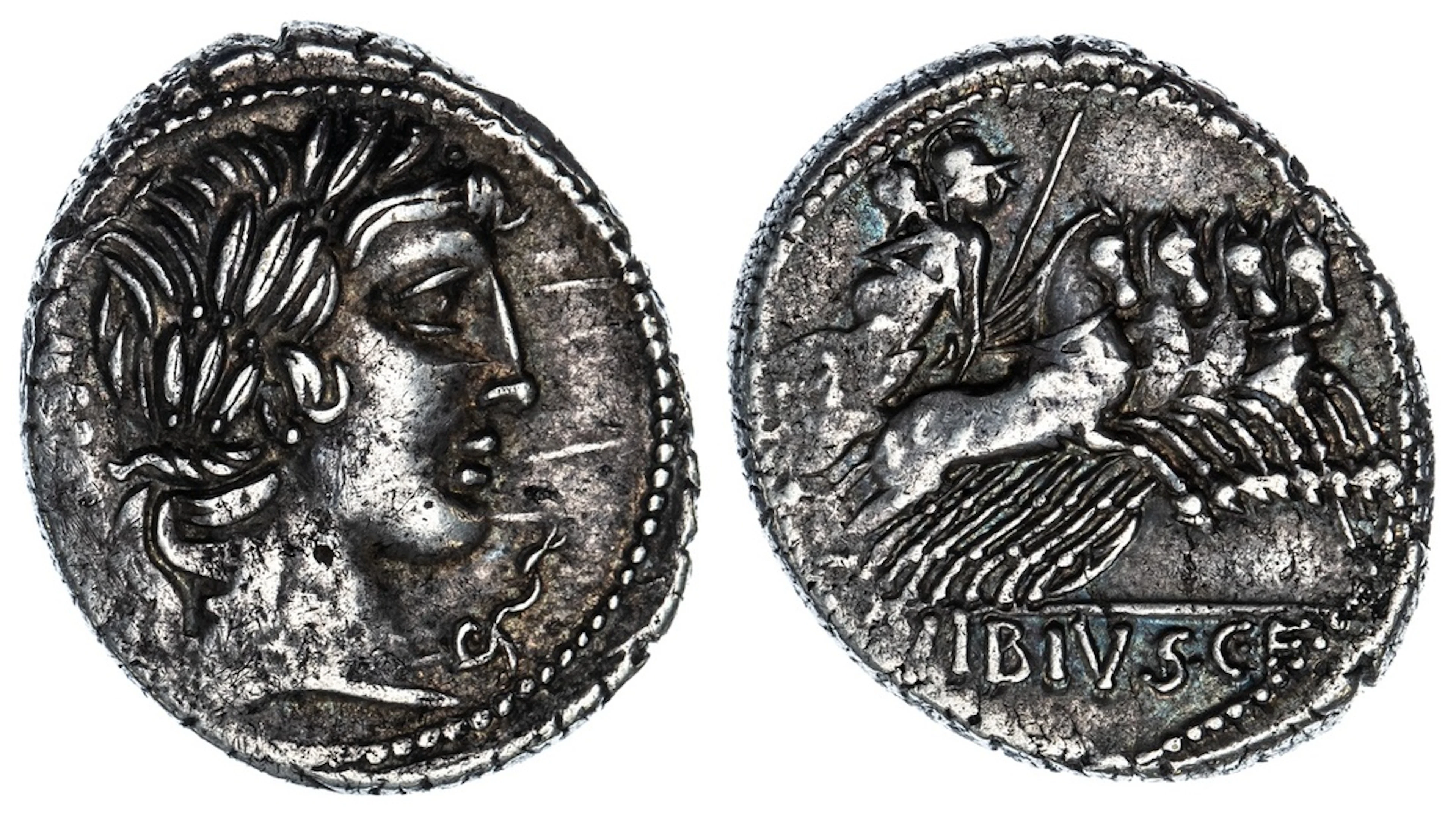 Roman Republic, C. Vibius C. f. Pansa, AR Denarius, struck 90 BC