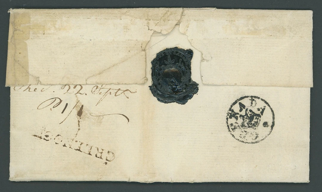 Grenada Early Letters and Handstamps 1786 (31 July) Dunlop entire