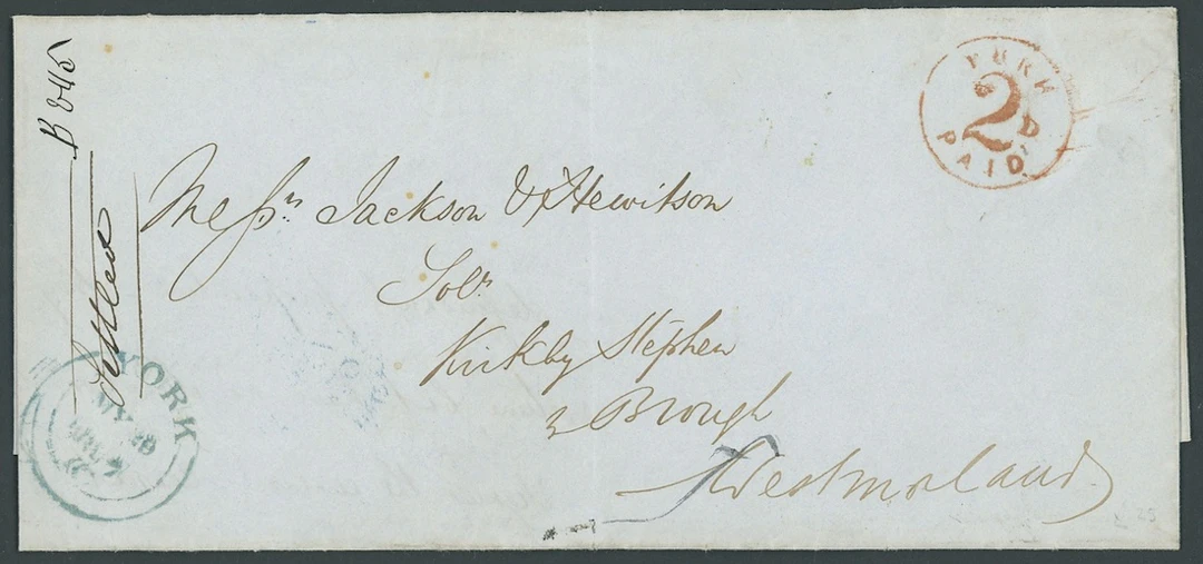 Great Britain Postal History 1847 (29 May), long entire letter to