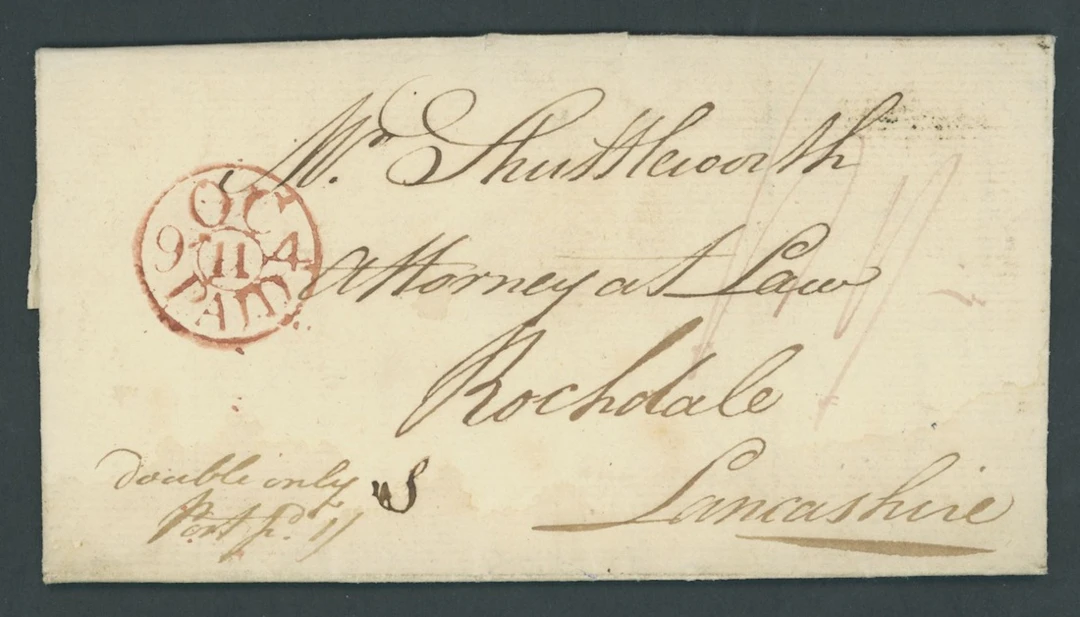 Great Britain Postal History 1794 (9 Oct.), entire letter from London