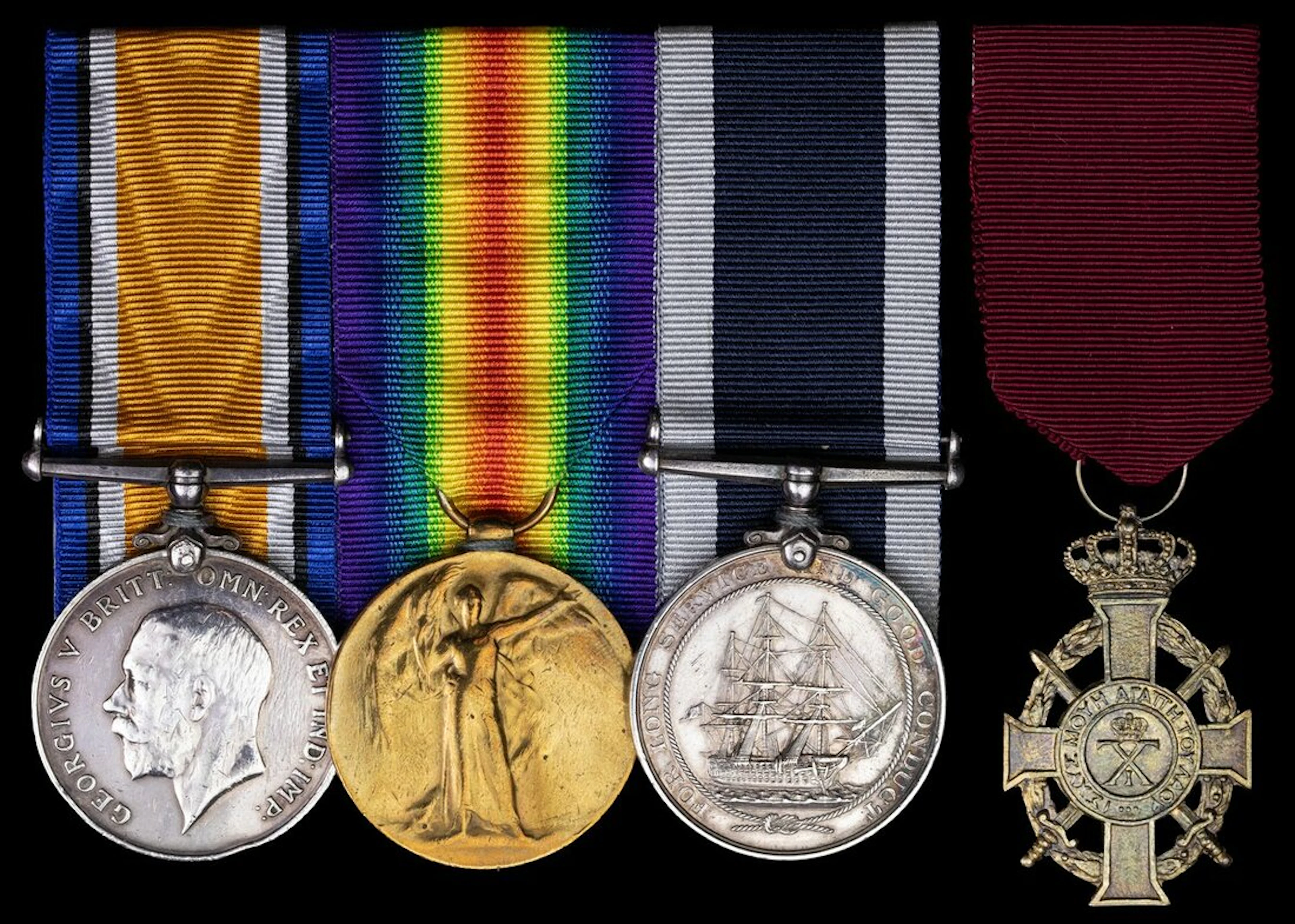 Four: Chief Yeoman of Signals A. Dewing, Royal Navy, who was decorated