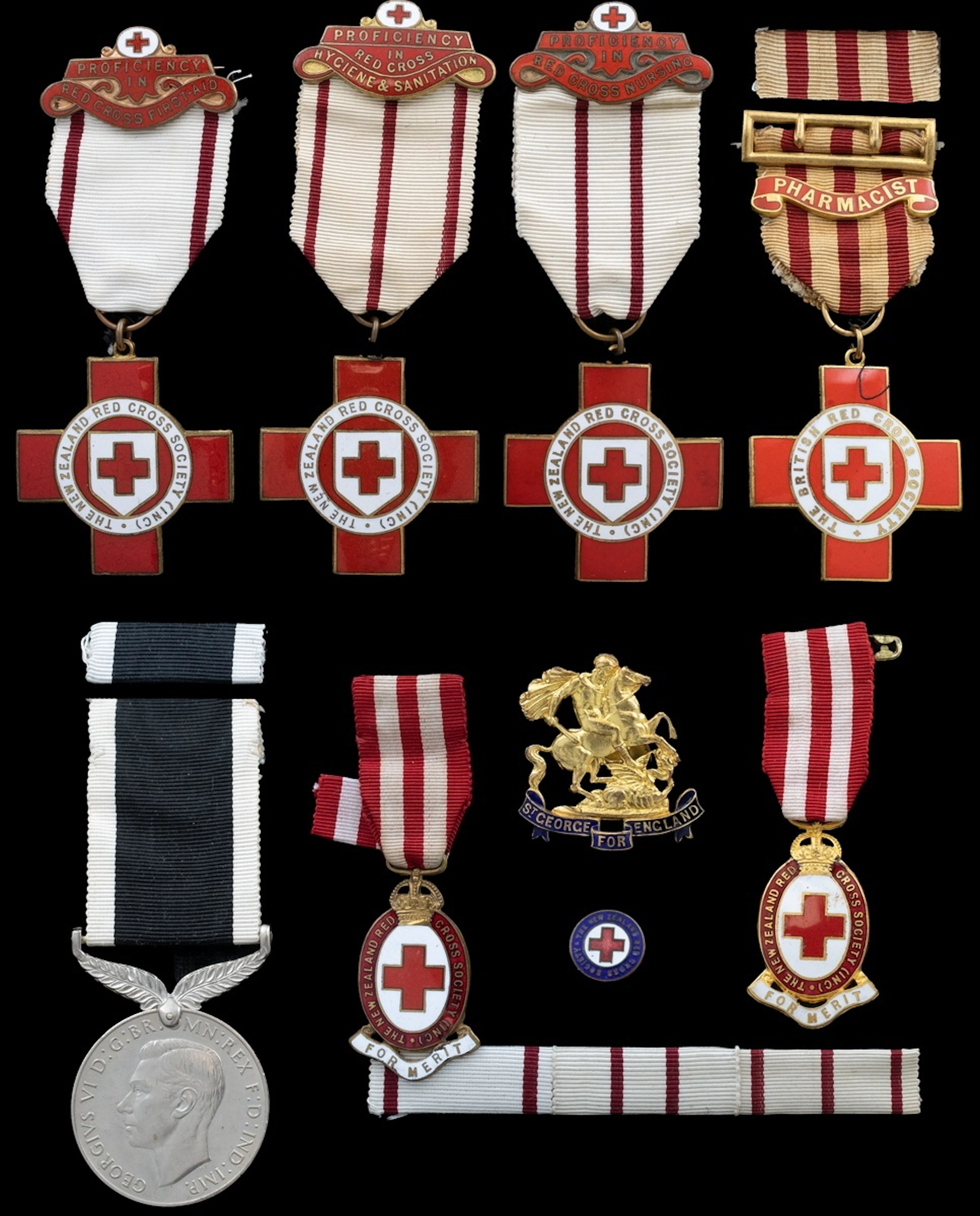 An interesting collection of British Red Cross medals and ephemera