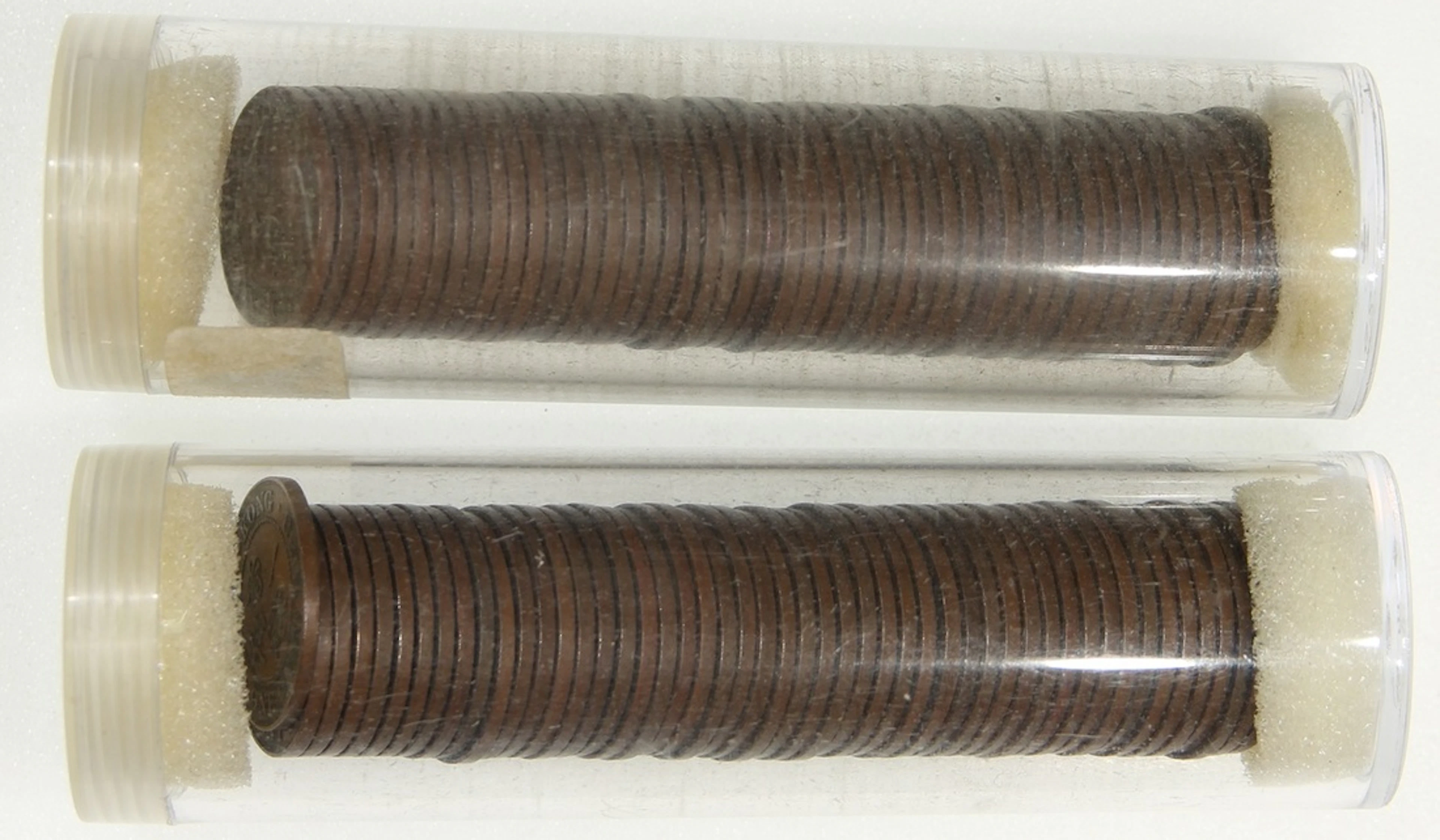 Hong Kong, a group of 100x bronze 1 cent, 1933