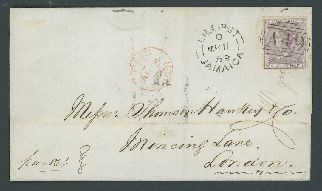 Jamaica Great Britain used in Jamaica Imperial Issues used at Post