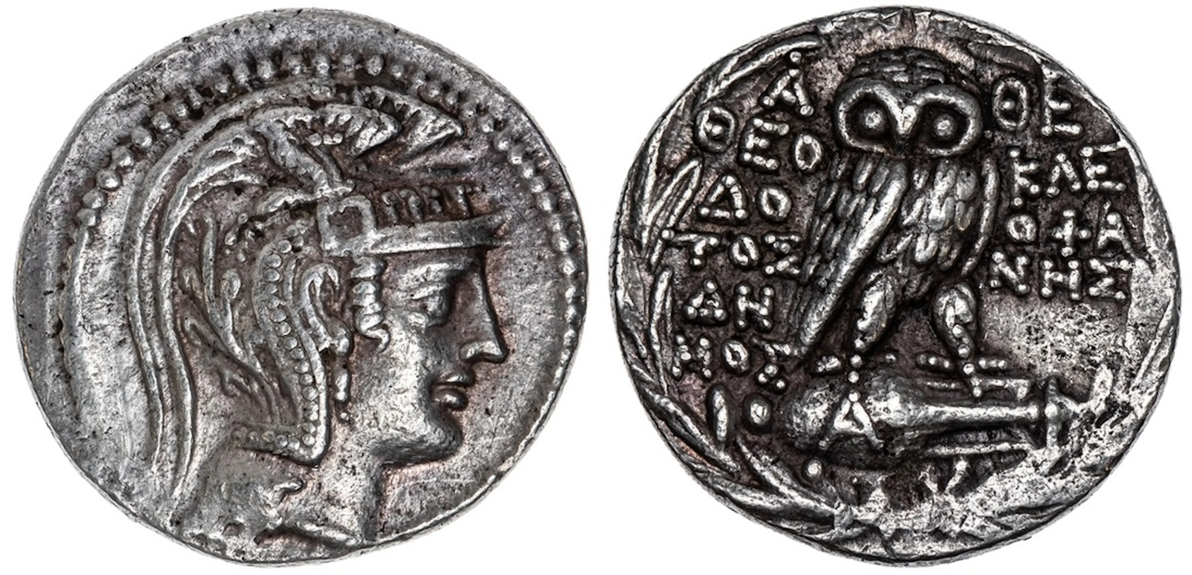 Attica, Athens, AR 'New Style' Tetradrachm, struck 106-105 BC, Theodotos