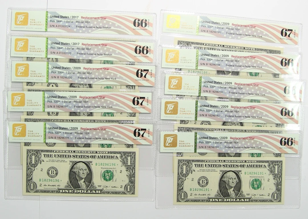 United States, Federal Reserve Note, New York, replacement $1 (10)