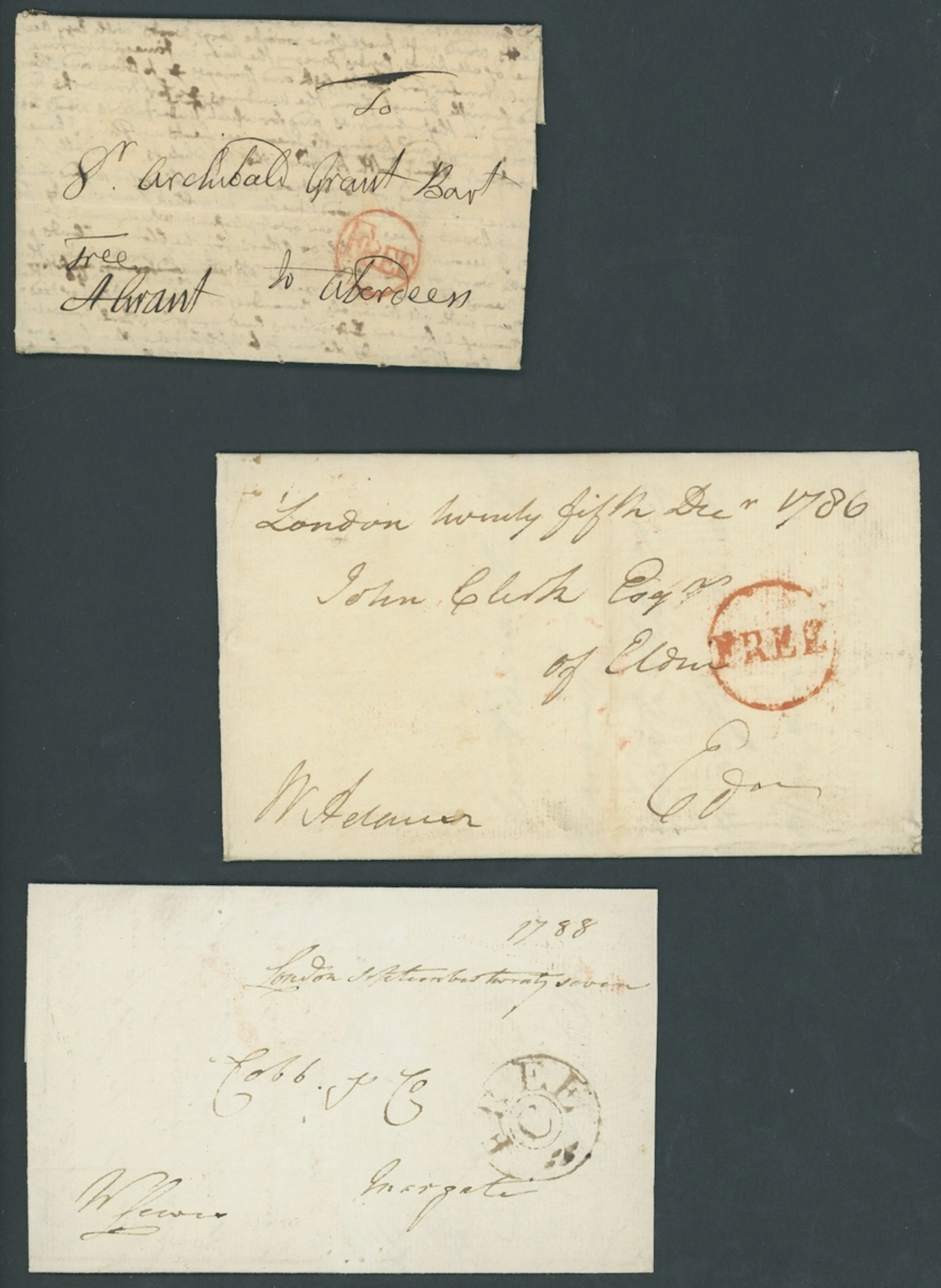 Great Britain Postal History 1764 (1 Feb.), entire letter (with a
