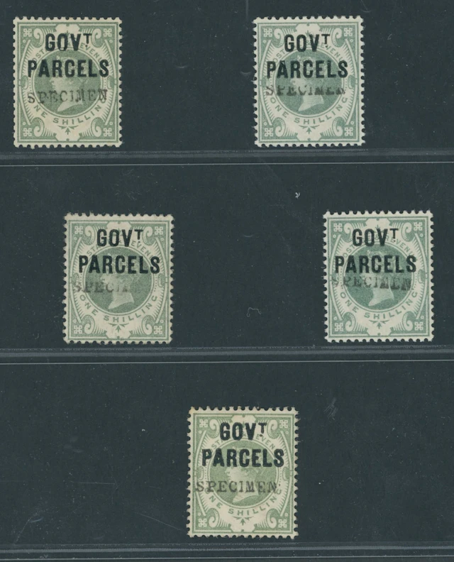 Great Britain Officials Government Parcels 1887-1900 1/- dull green