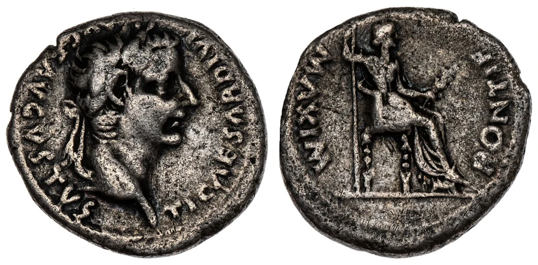 Roman Empire, Tiberius (AD 14-37), AR 'Tribute Penny' Denarius, struck