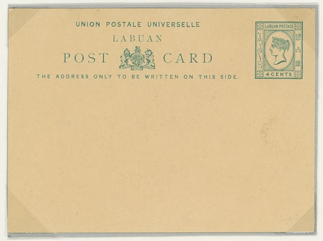 Labuan Postal Stationery Cards An unused group comprising 1880 4c.