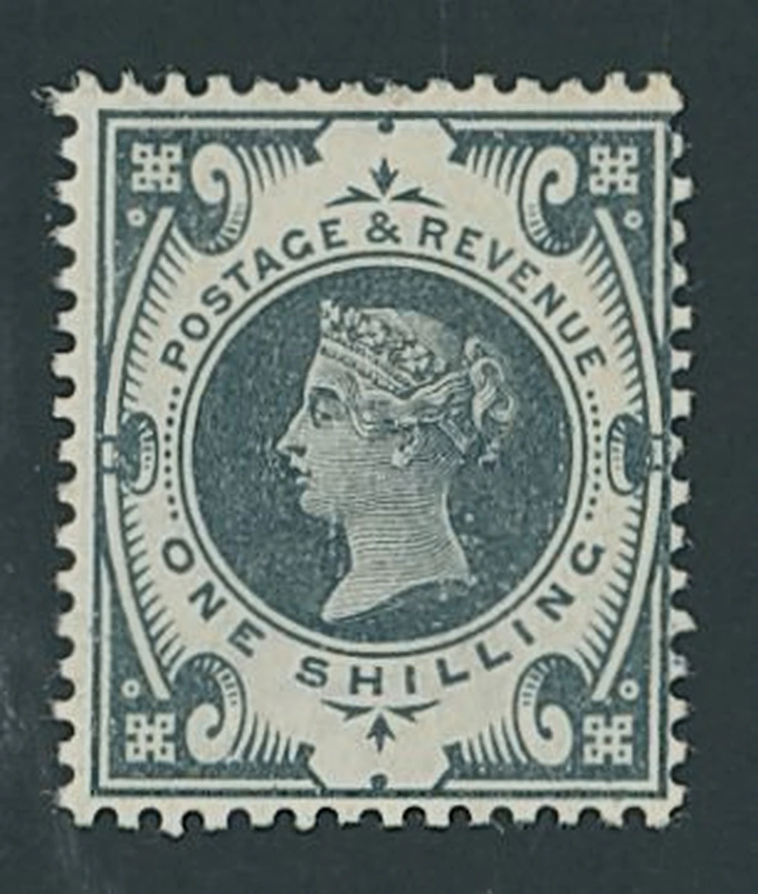 Great Britain 1887-92 'Jubilee' Issue 1/- colour trial in slate on