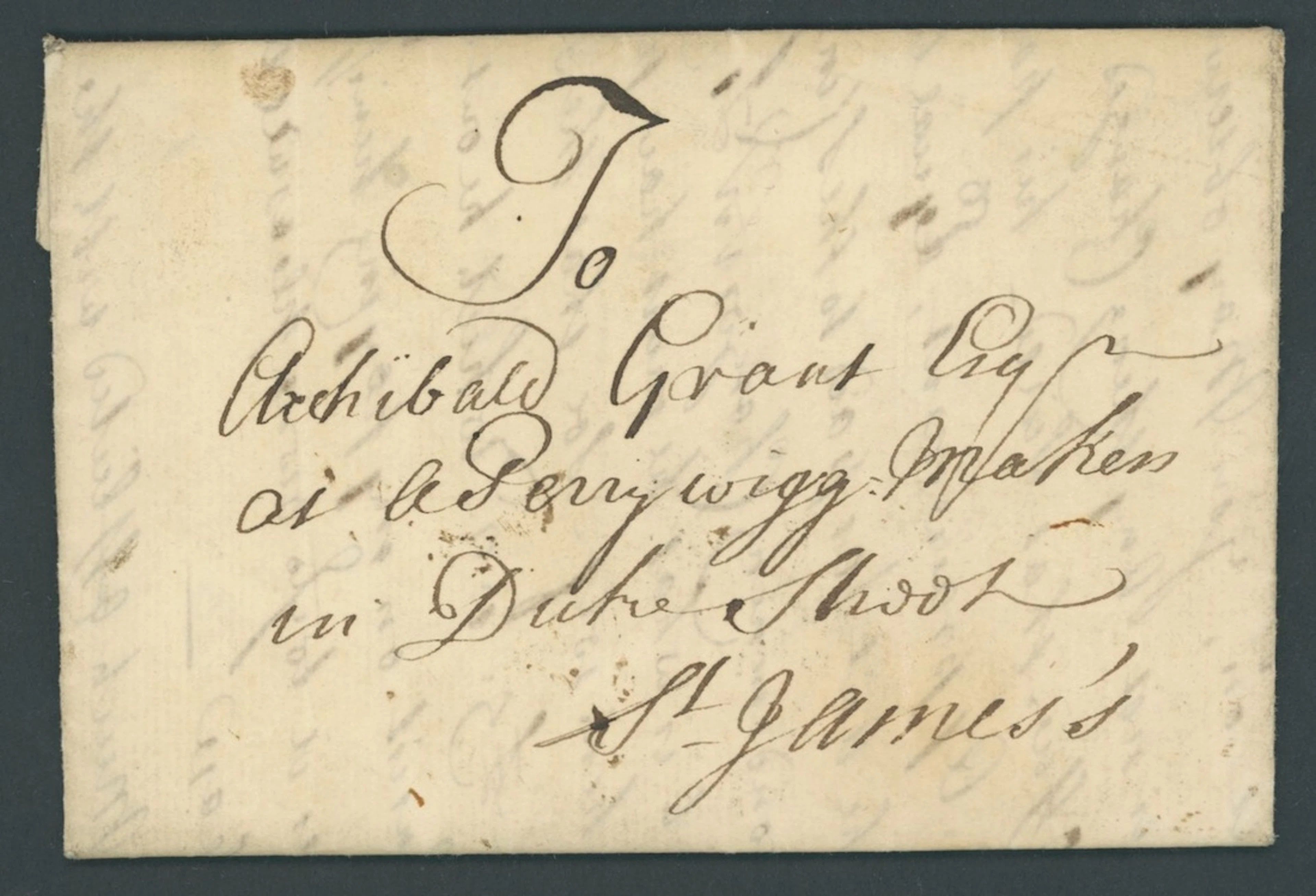 Great Britain Postal History 1764 (1 May), entire letter to Archibald