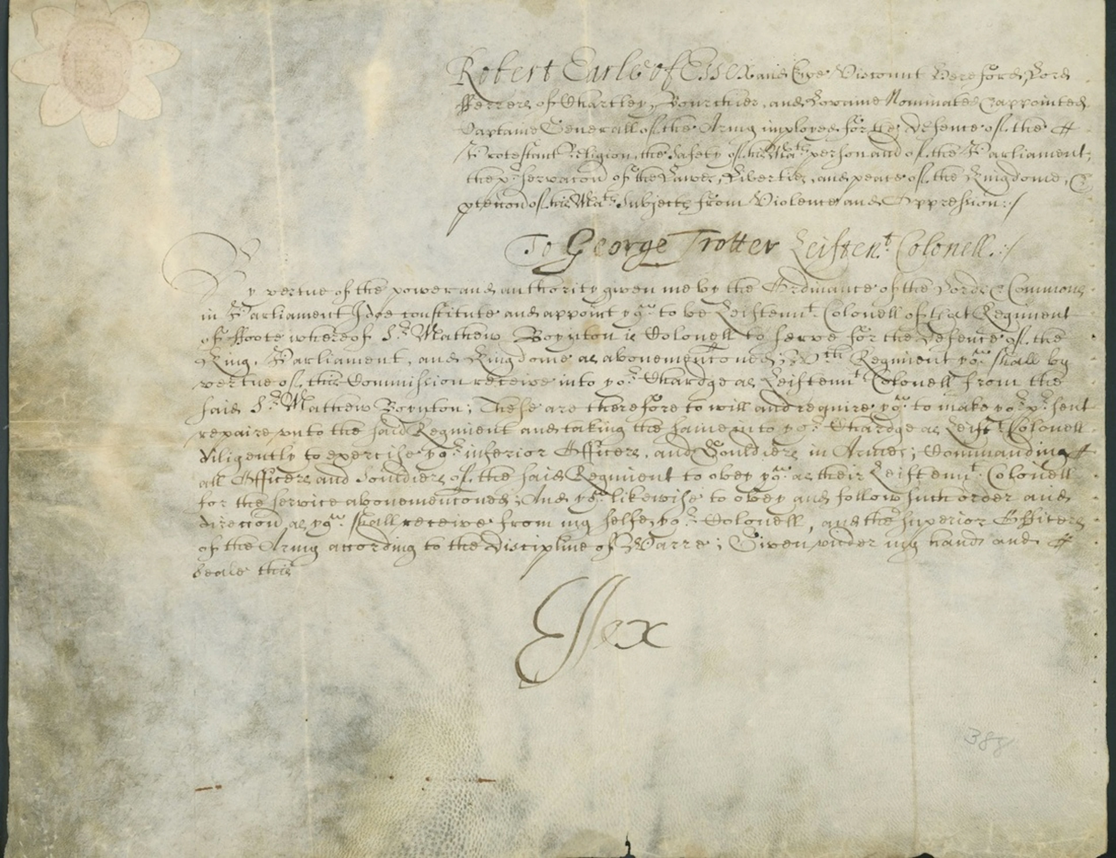 Robert Devereux, Third Earl of Essex, Parliamentarian Soldier 1624-44