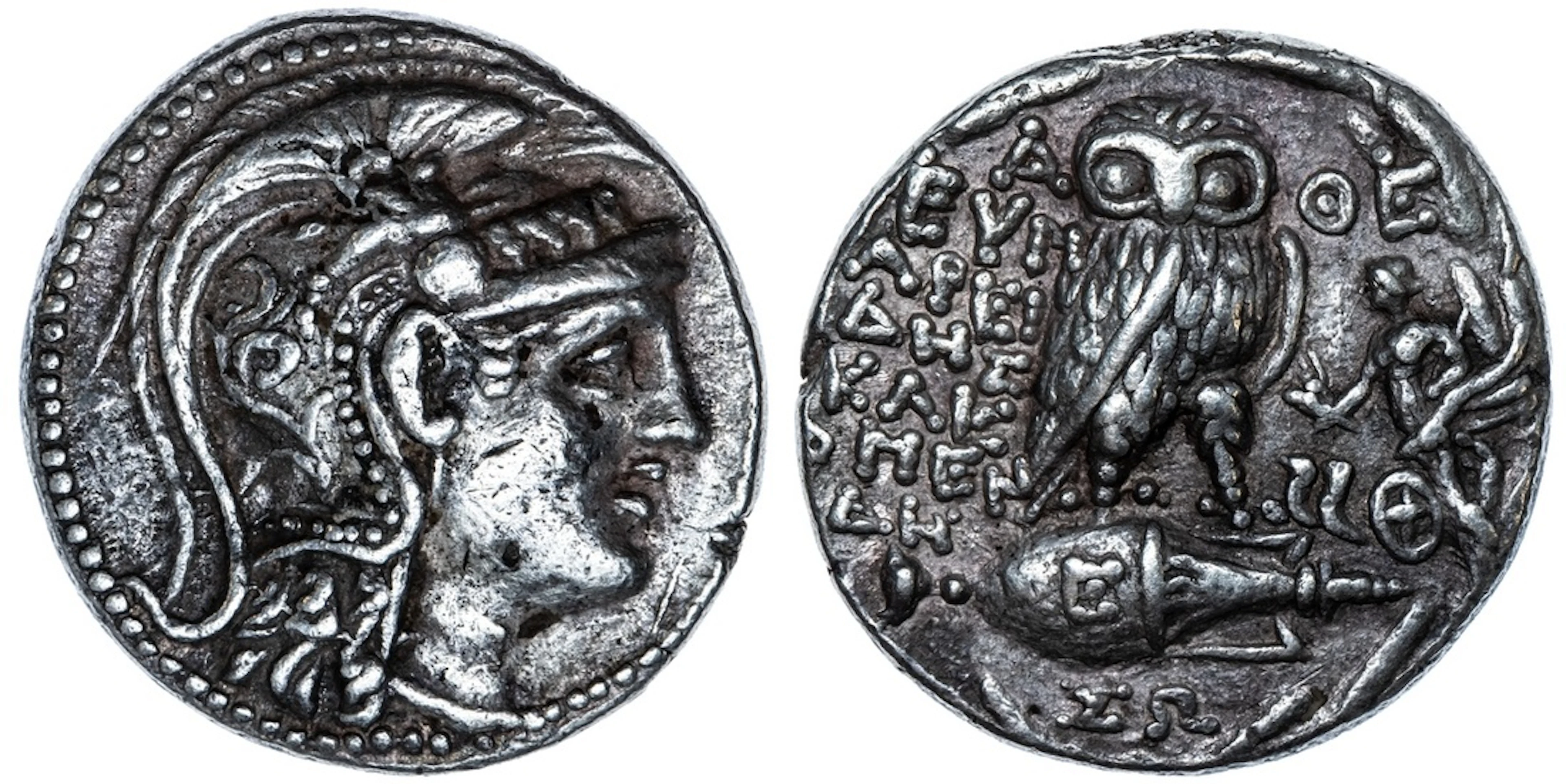 Attica, Athens, AR 'New Style' Tetradrachm, struck 113-112 BC, Eumareides
