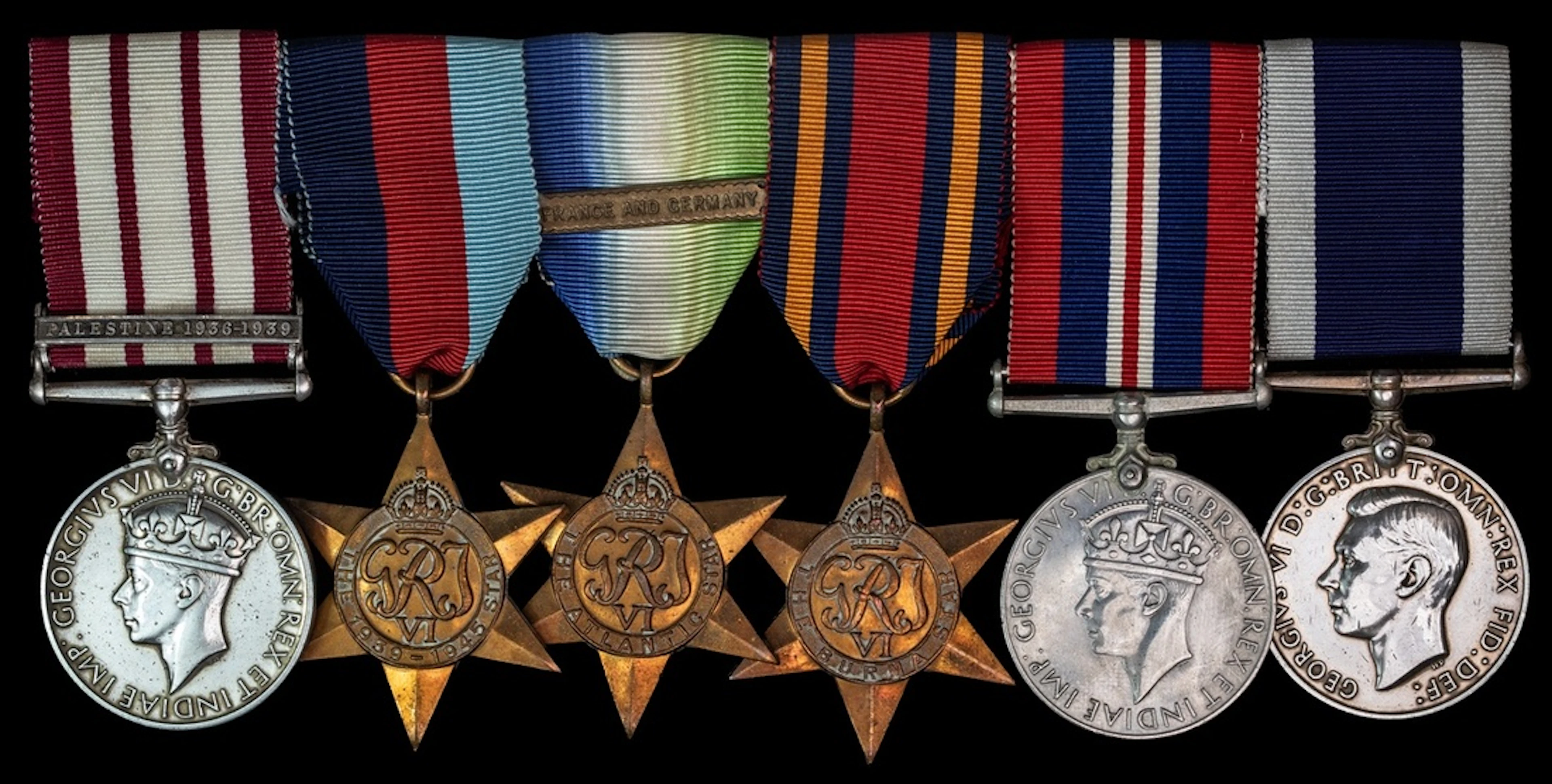 The campaign group of six awarded to Petty Officer E. Shepherd, Royal