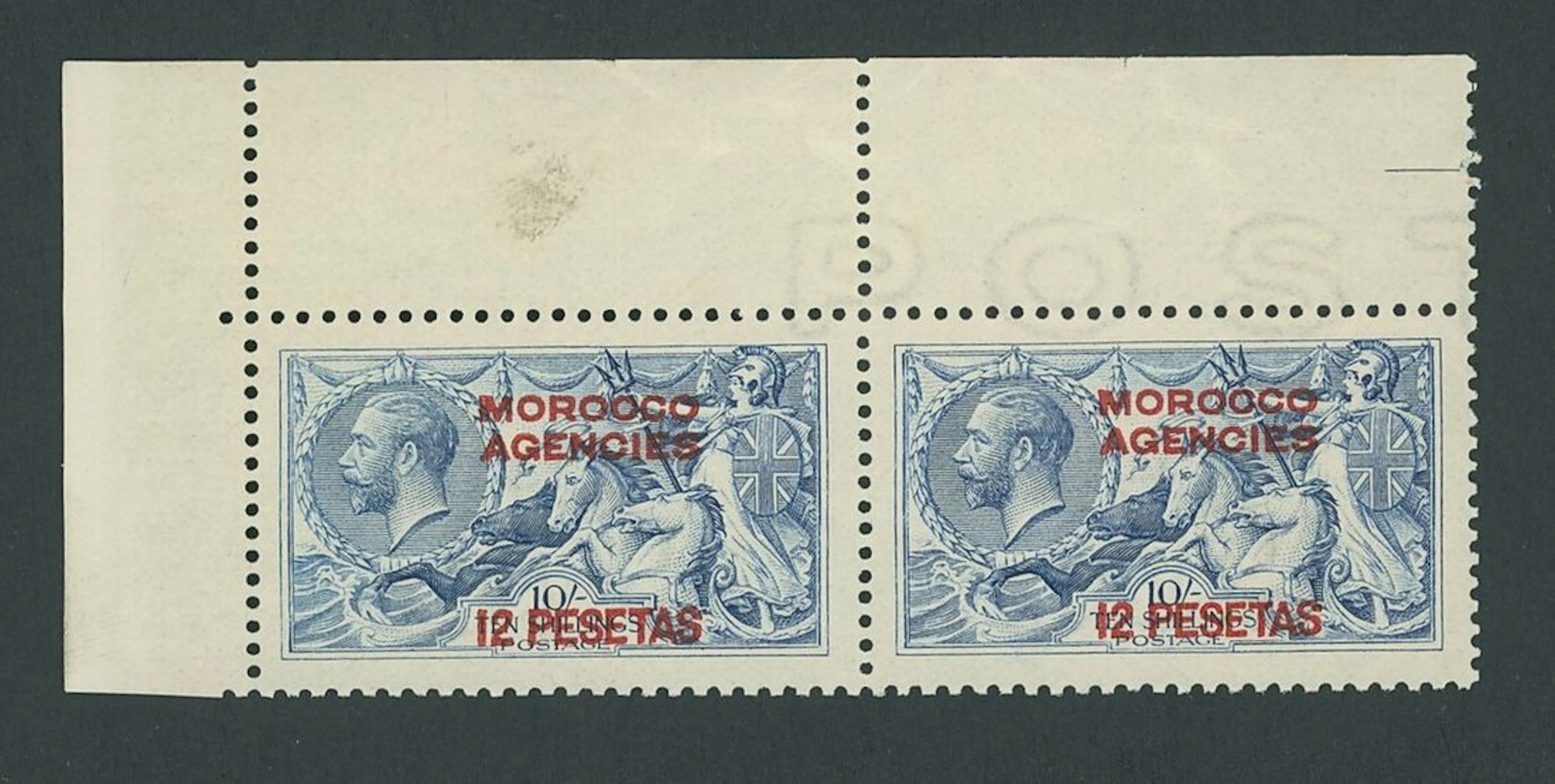 Colonial Countries Overprinted on Great Britain Morocco Agencies Spanish