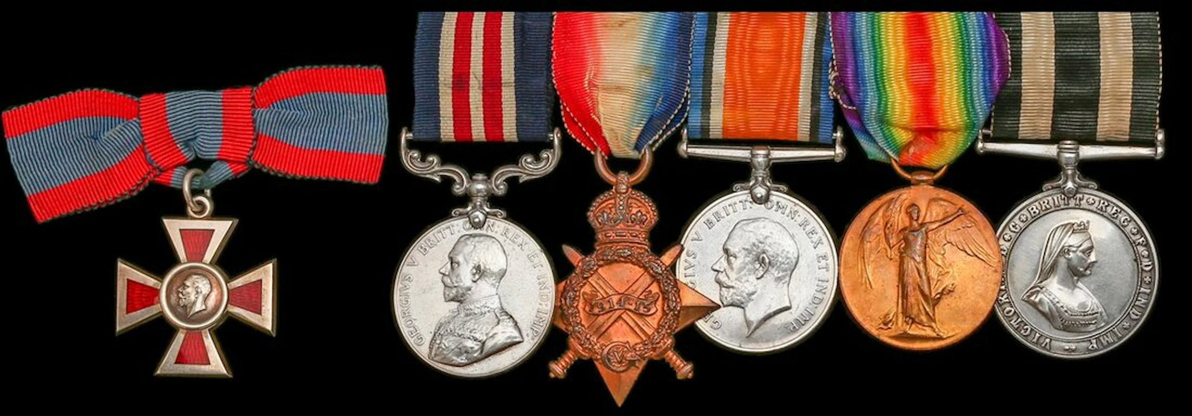 A Great War A.R.R.C. and M.M. group of six to Acting Sister E. Hounslow