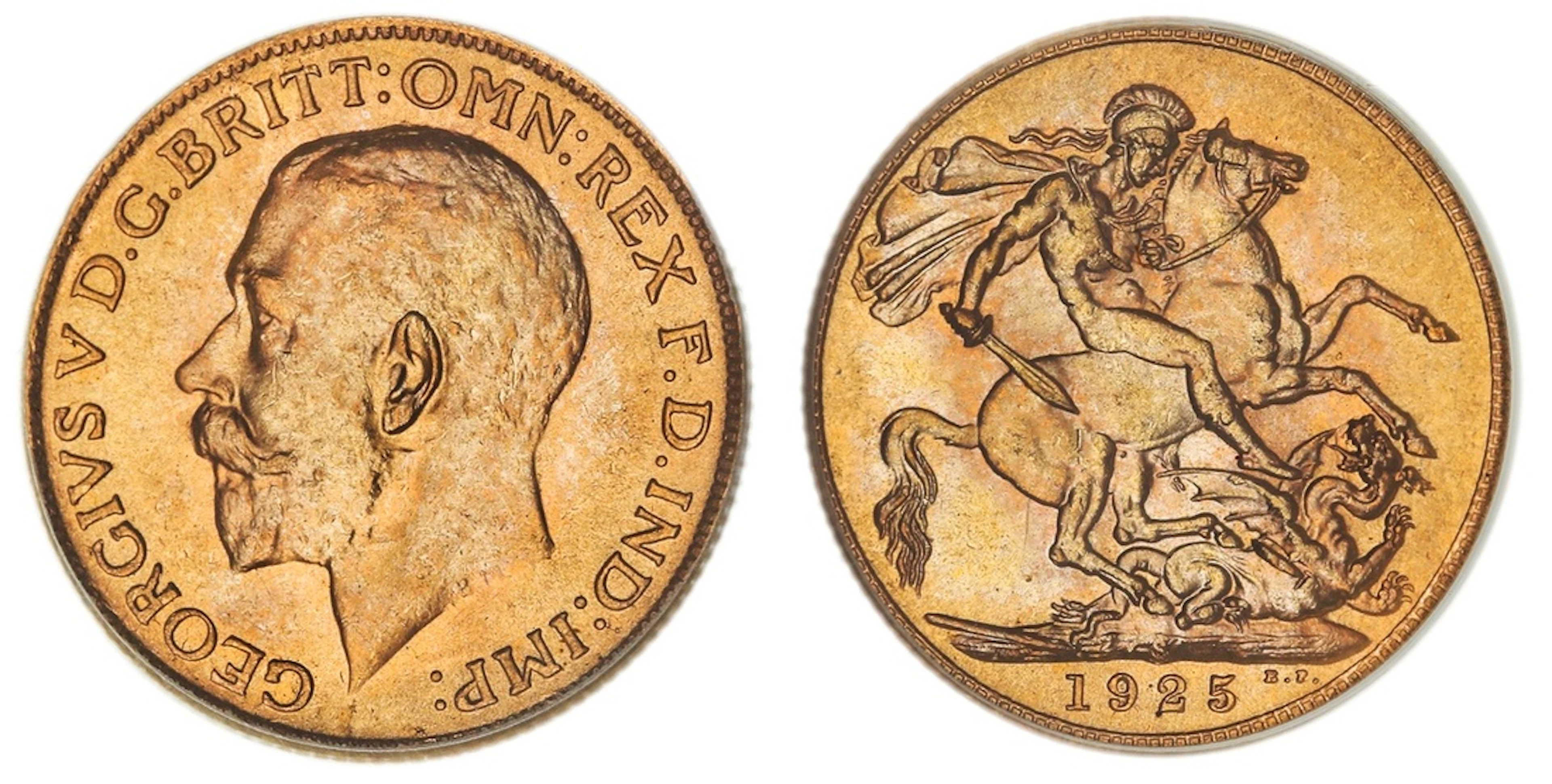 PCGS MS64 | Australia, George V (1910-1936), Sovereign, 1925-S, Sydney