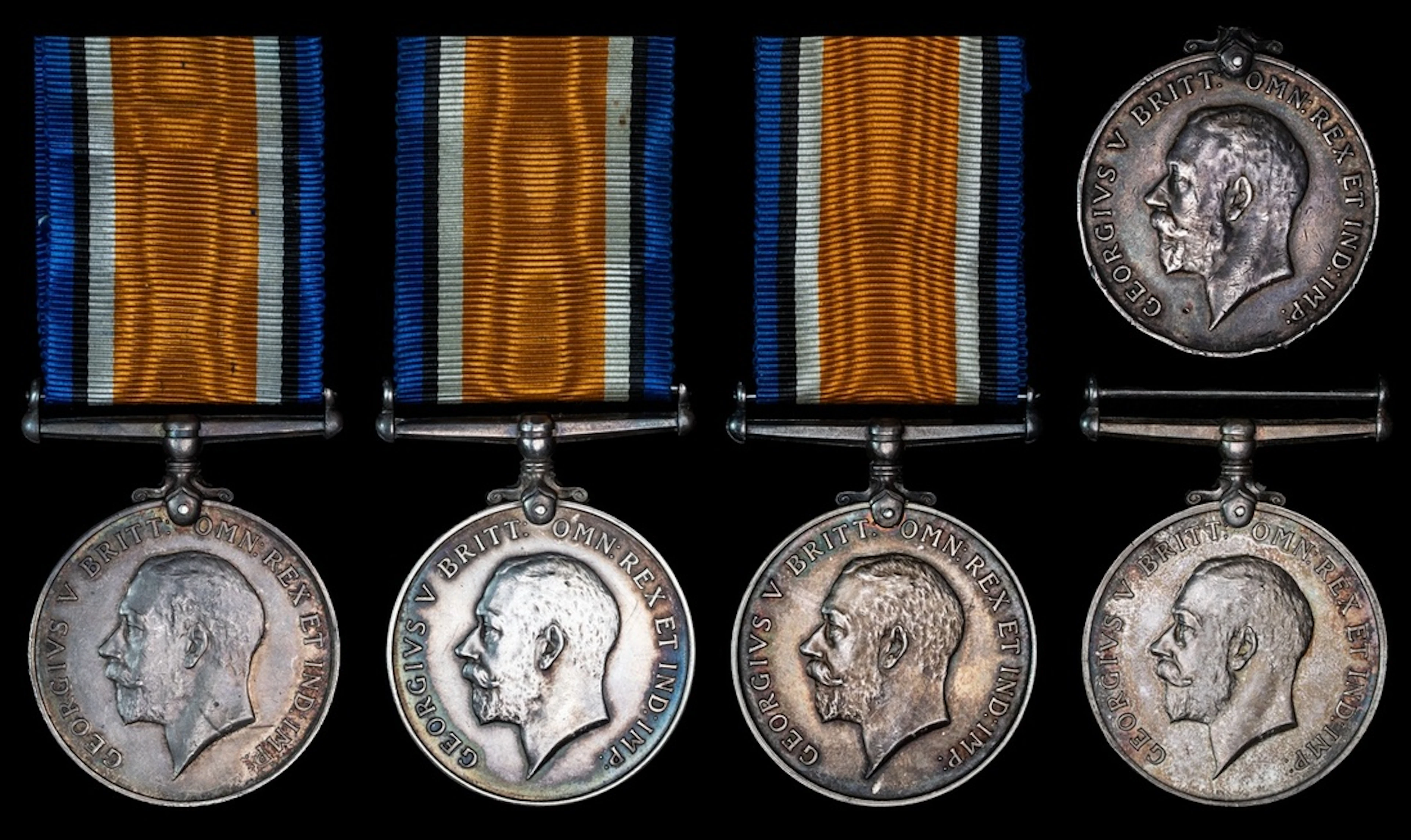 British War Medal 1914-20 (5) (18501 Pte. C. Matthews. A.V.C.; 316761
