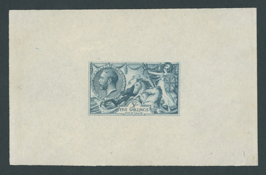 Great Britain King George V 1913 Waterlow 5/- master die proof (State
