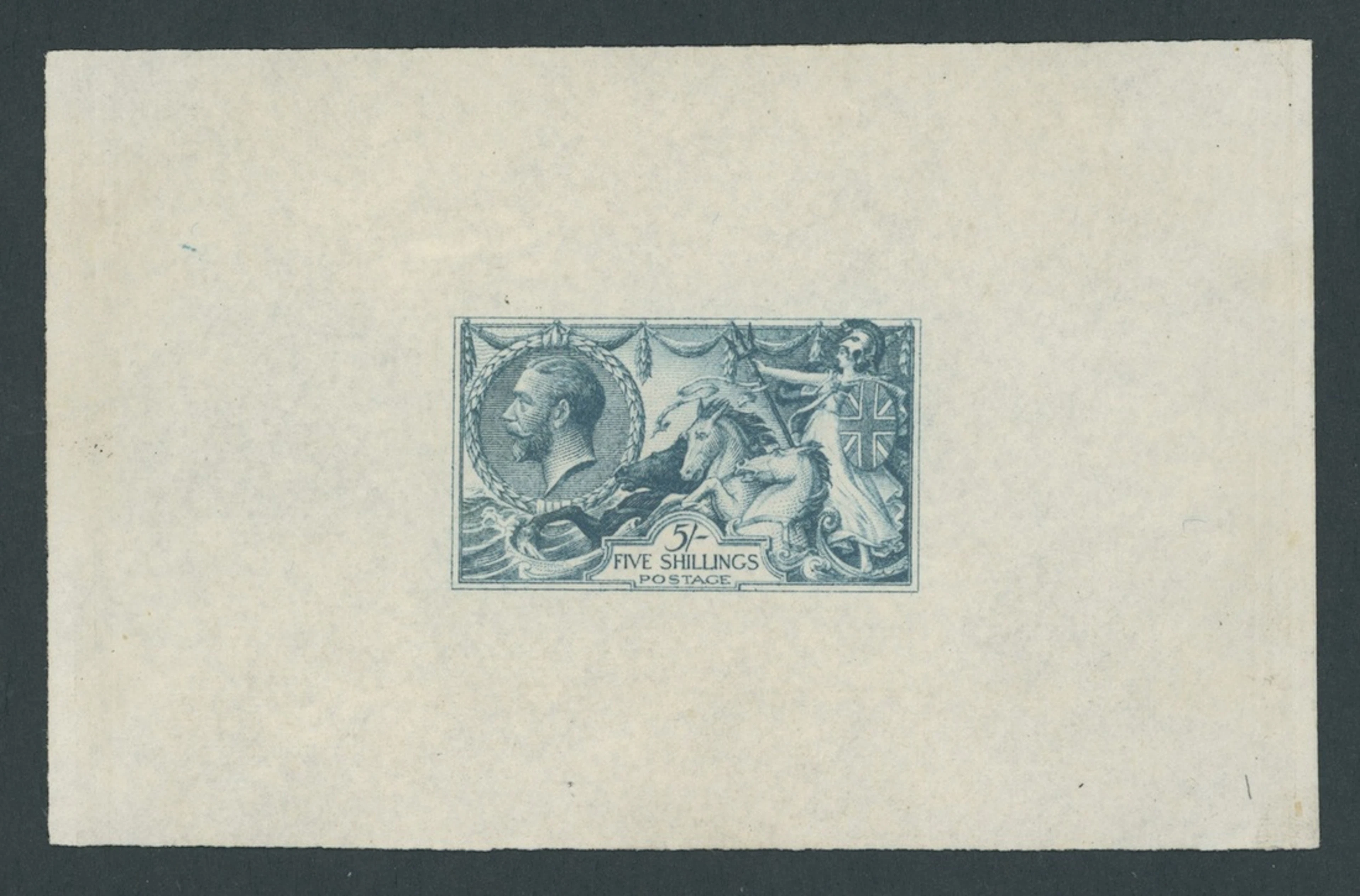 Great Britain King George V 1913 Waterlow 5/- master die proof (State