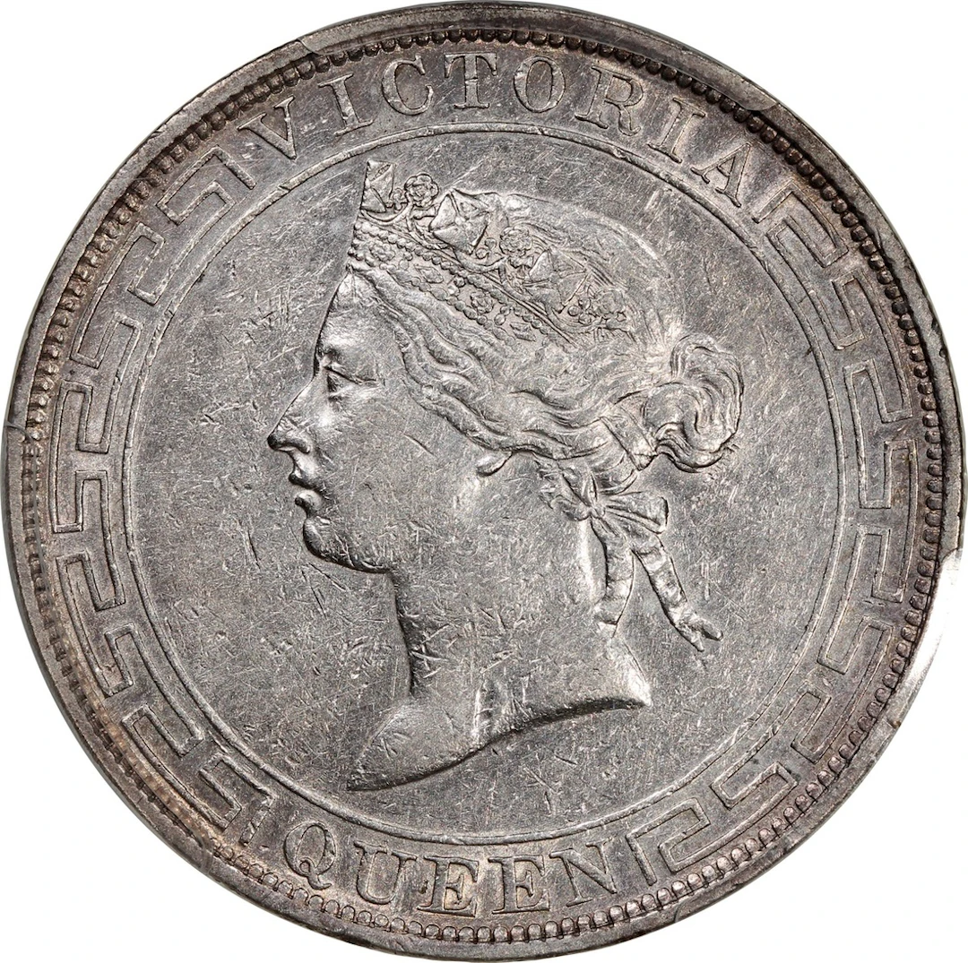 Hong Kong, Victoria, [PCGS XF Detail] silver dollar, 1866, (KM-10)