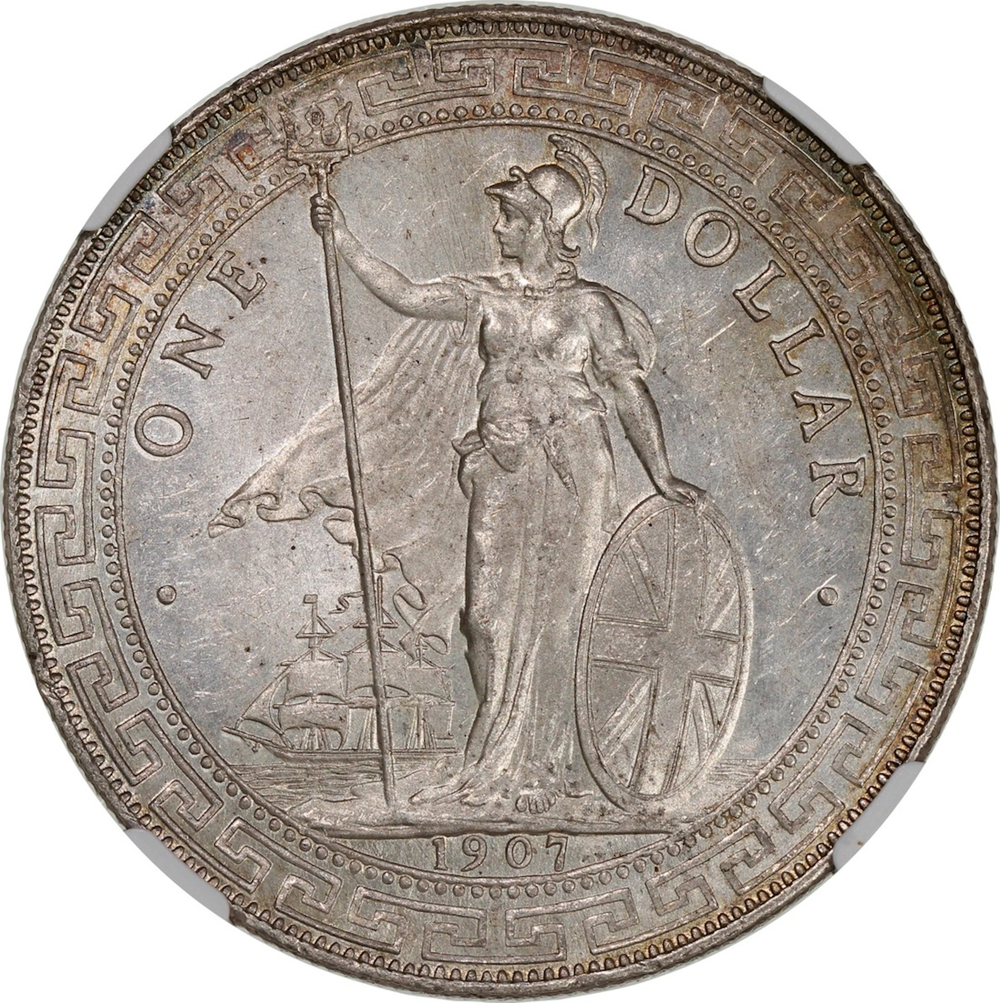 Great Britain, Trade Dollar, [NGC MS63] 1907B