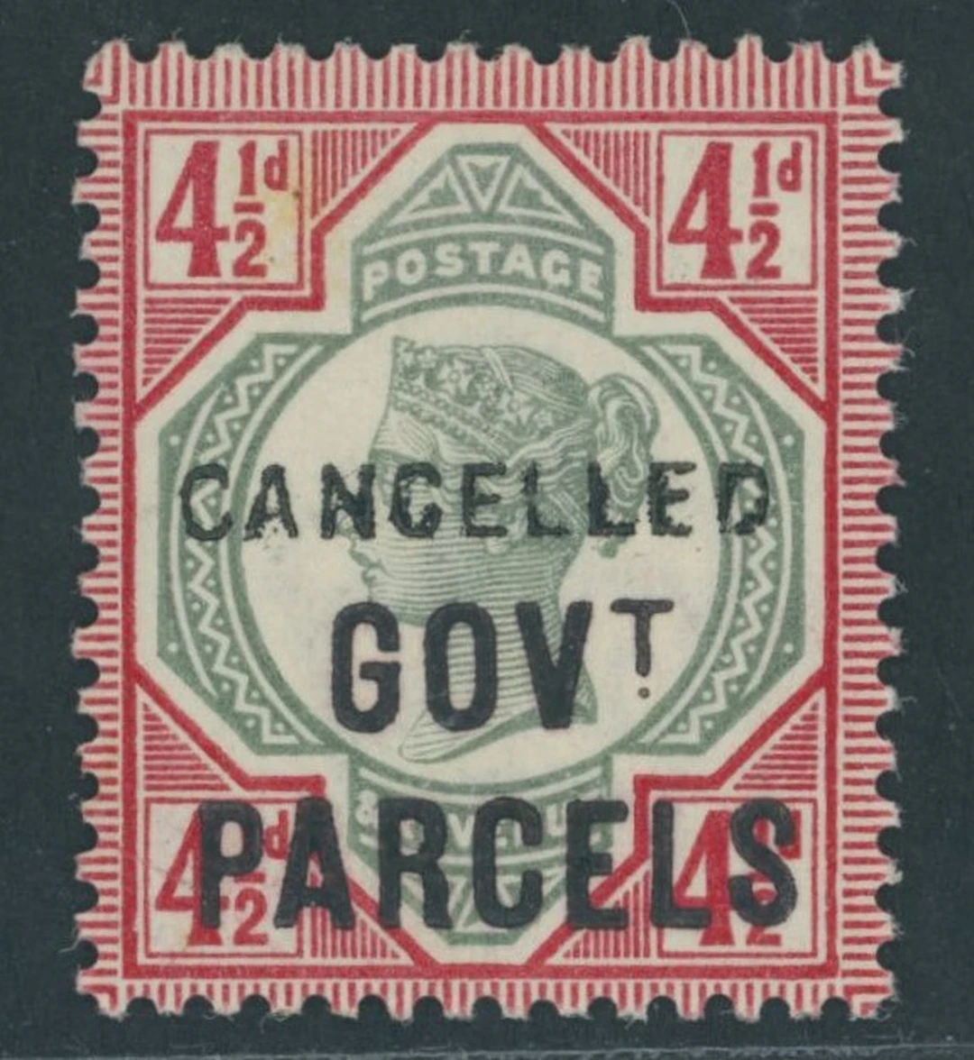 Great Britain Officials Government Parcels 1891-1900 4½d. grey-green