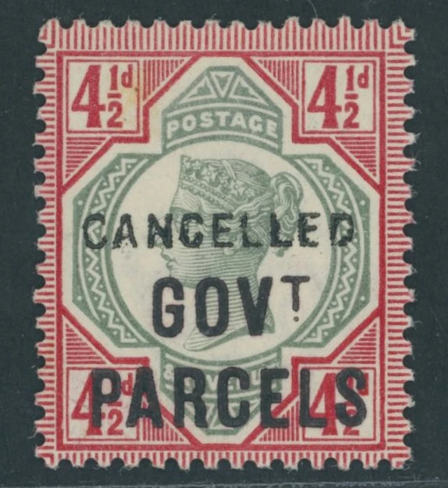Great Britain Officials Government Parcels 1891-1900 4½d. grey-green