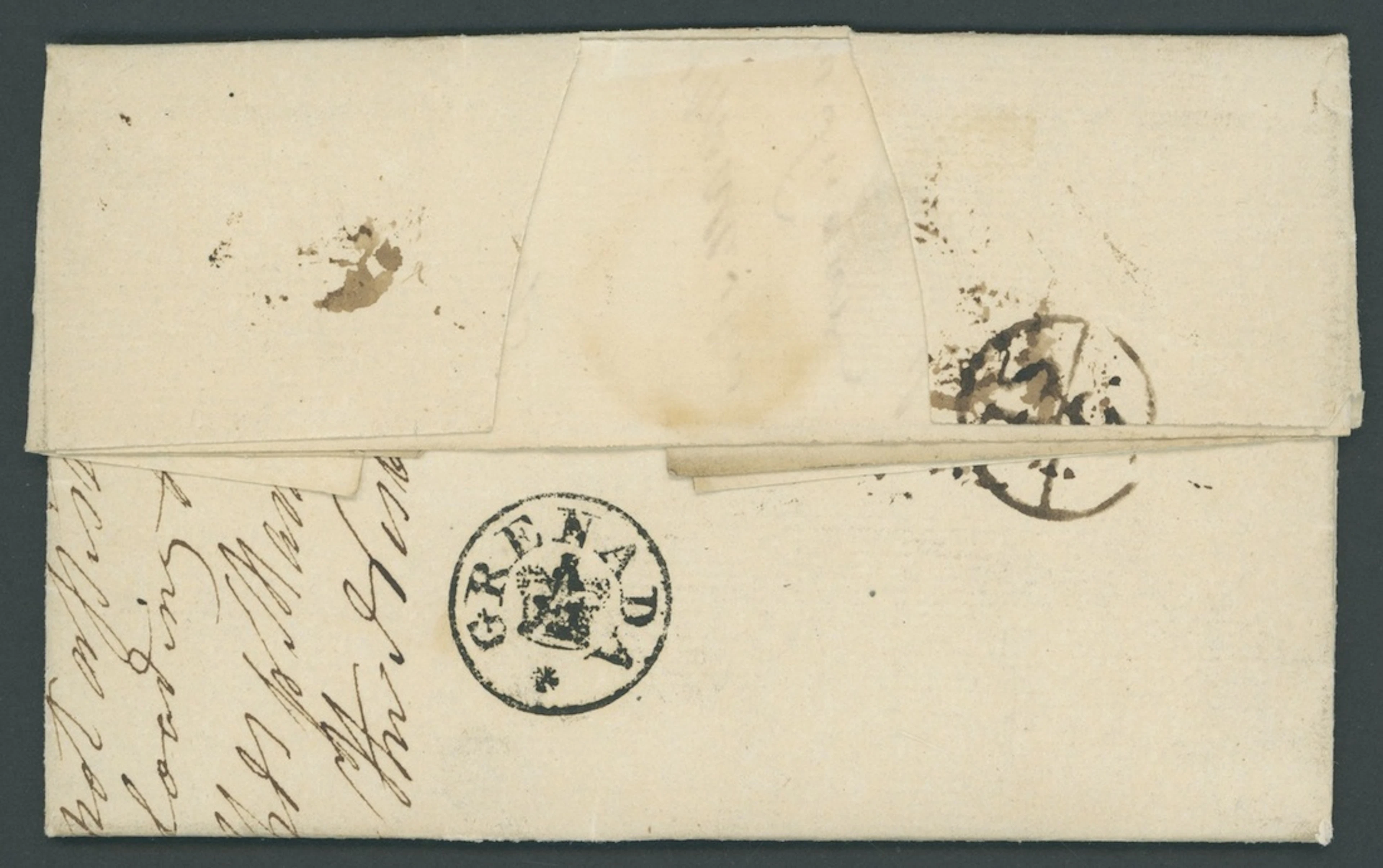 Grenada Early Letters and Handstamps 1785 (6 July) entire letter to