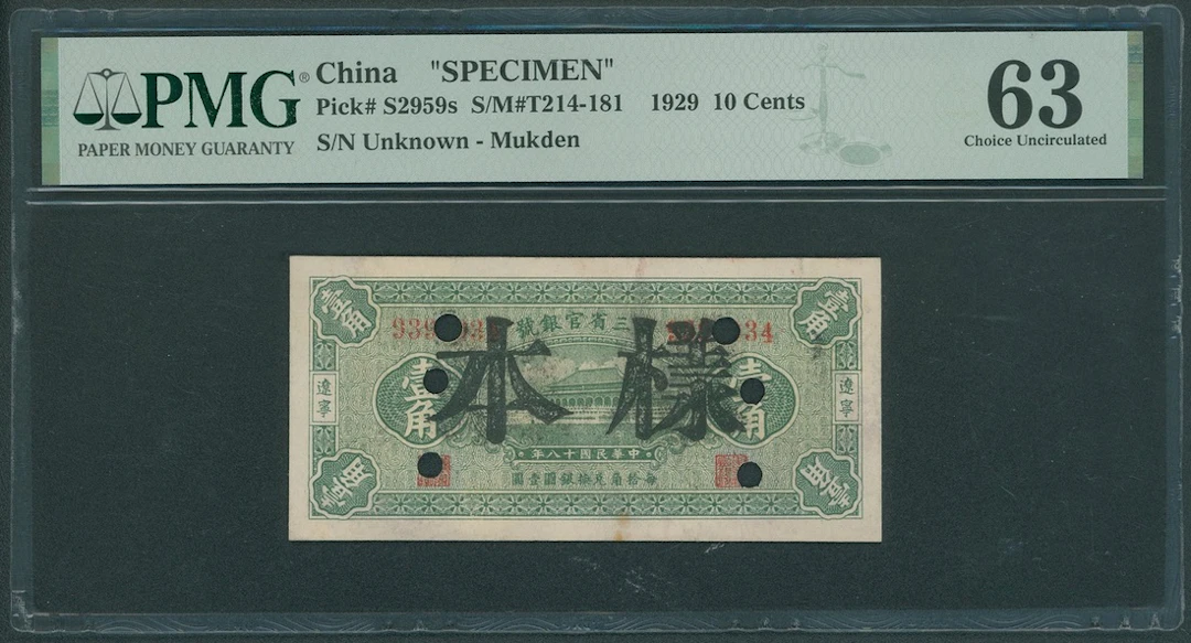 Provincial Bank of the Three Eastern Provinces, China, post production