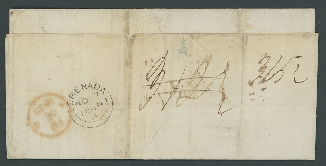 Grenada Early Letters and Handstamps 1848 (7 Nov.) entire letter to