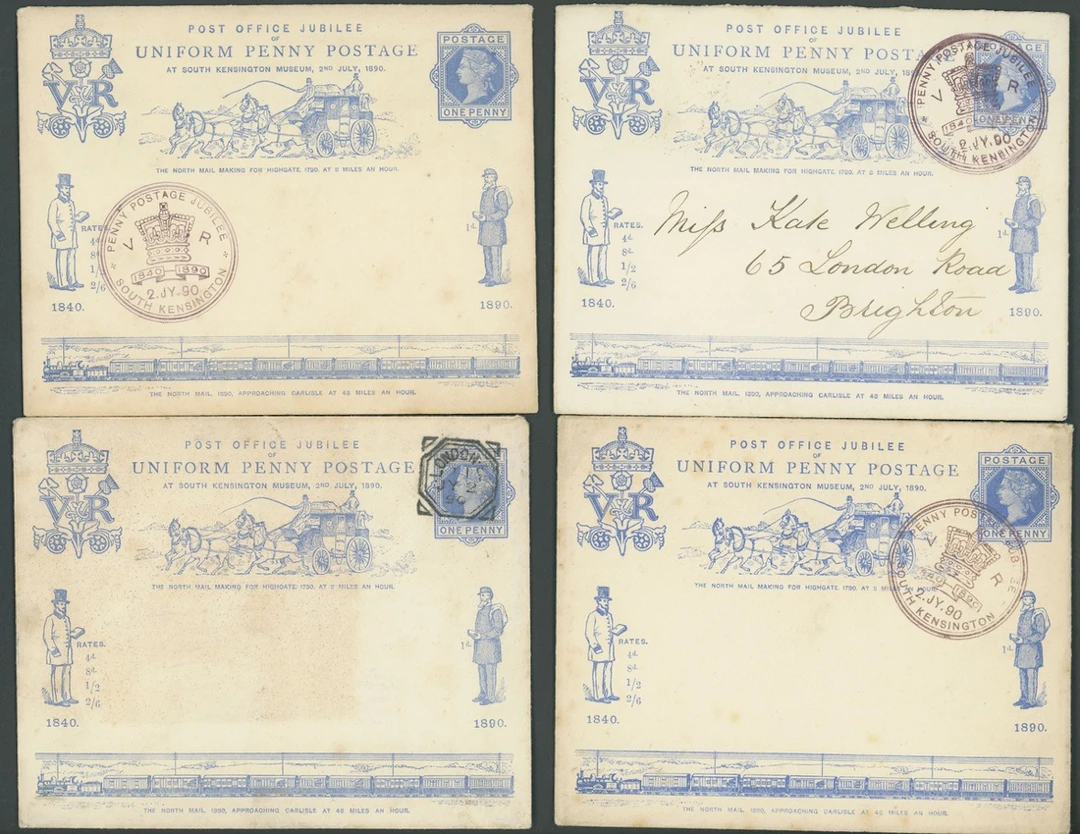 Great Britain Mulready Caricatures and Illustrated Envelopes 1890