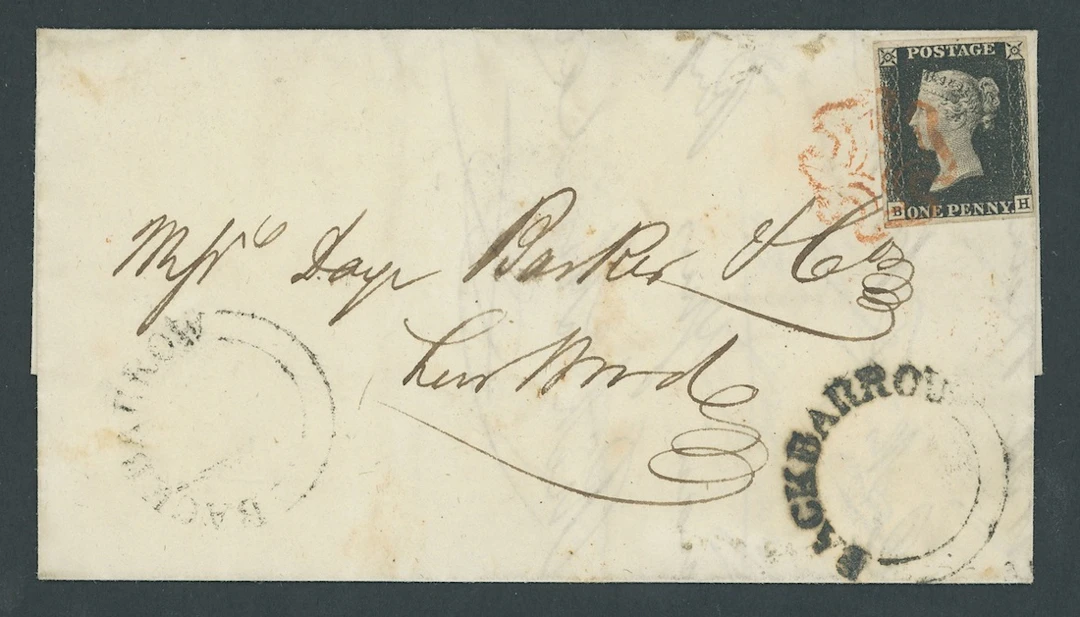 Great Britain 1840 One Penny Black Plate 6 BH, intense black shade