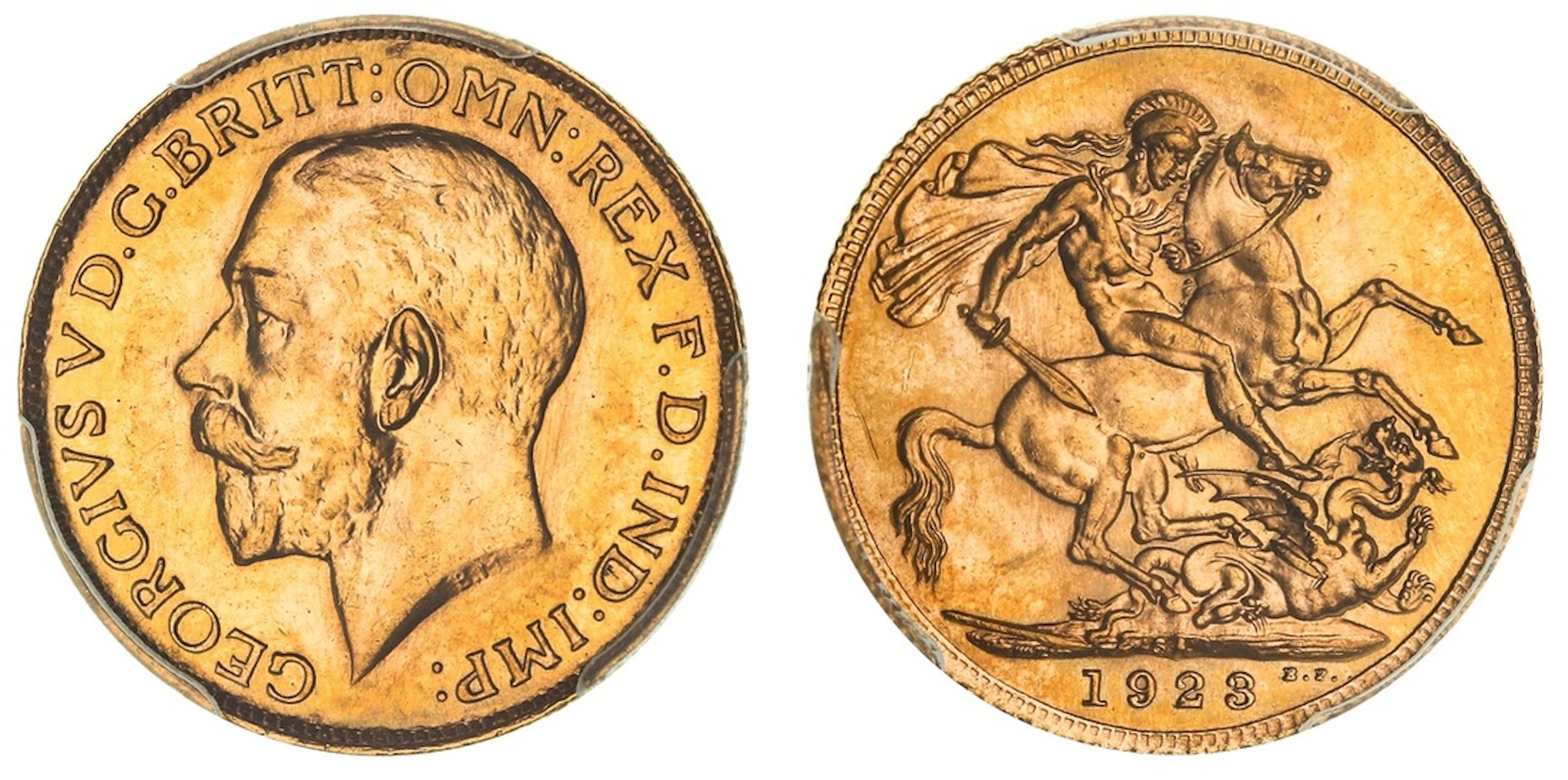 PCGS MS62 | South Africa, George V (1910-1936), Currency Sovereign