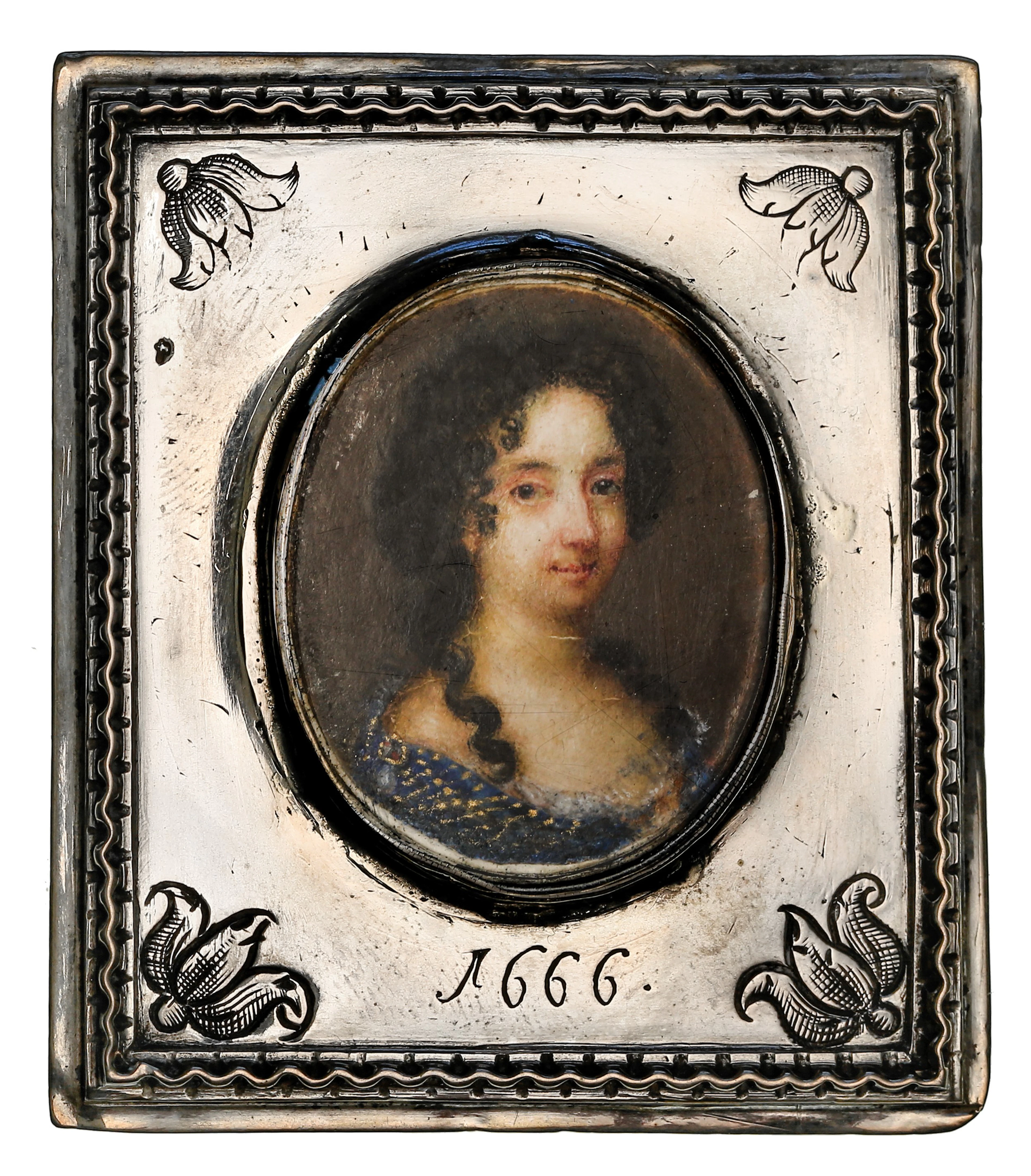 17TH CENTURY PORTRAIT MINIATURE, BELIEVED TO BE OF FRANÇOISE D'AUBIGNÉ
