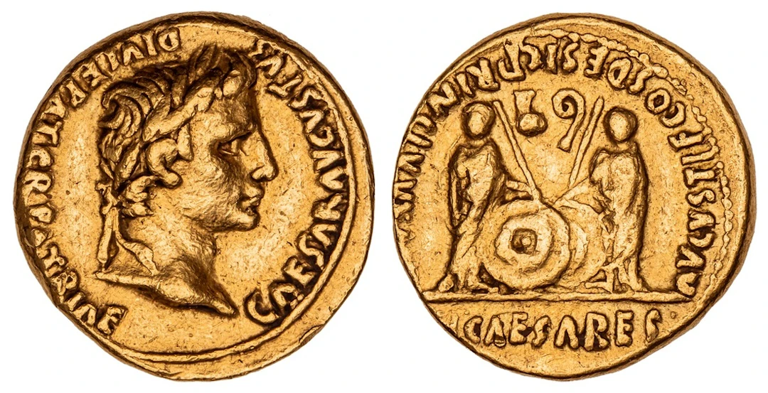 Roman Empire, Augustus (27 BC - AD 14), AV Aureus, struck 2 BC - AD