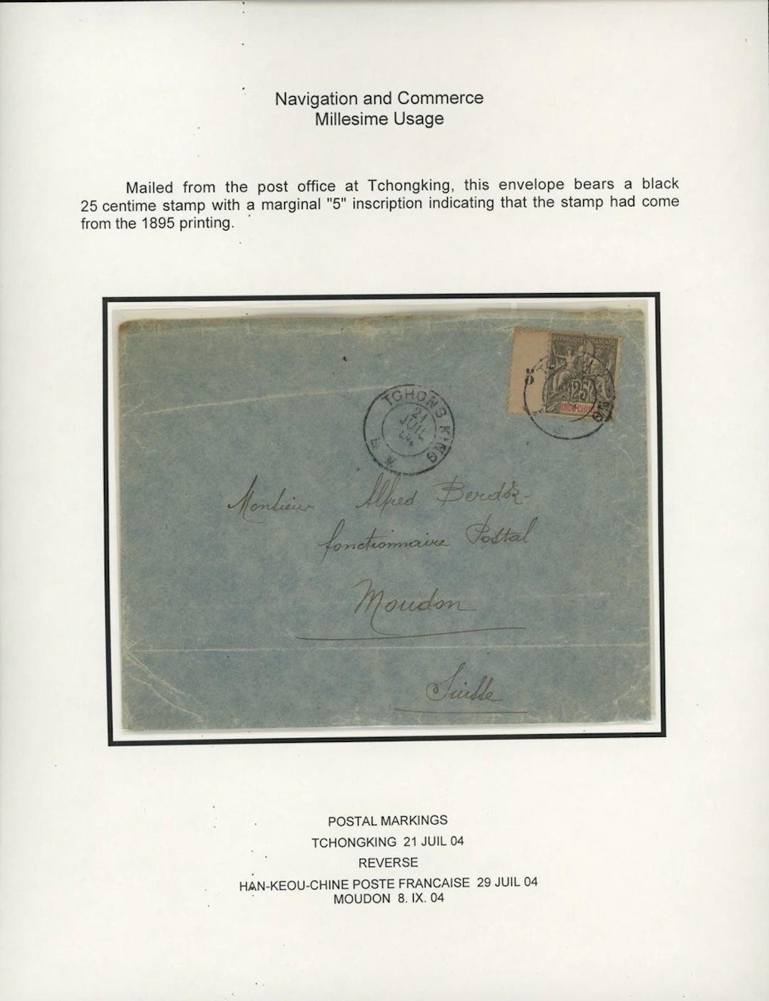 Indo-China French Indo-Chinese Post Office 1892-1900 Navigation and
