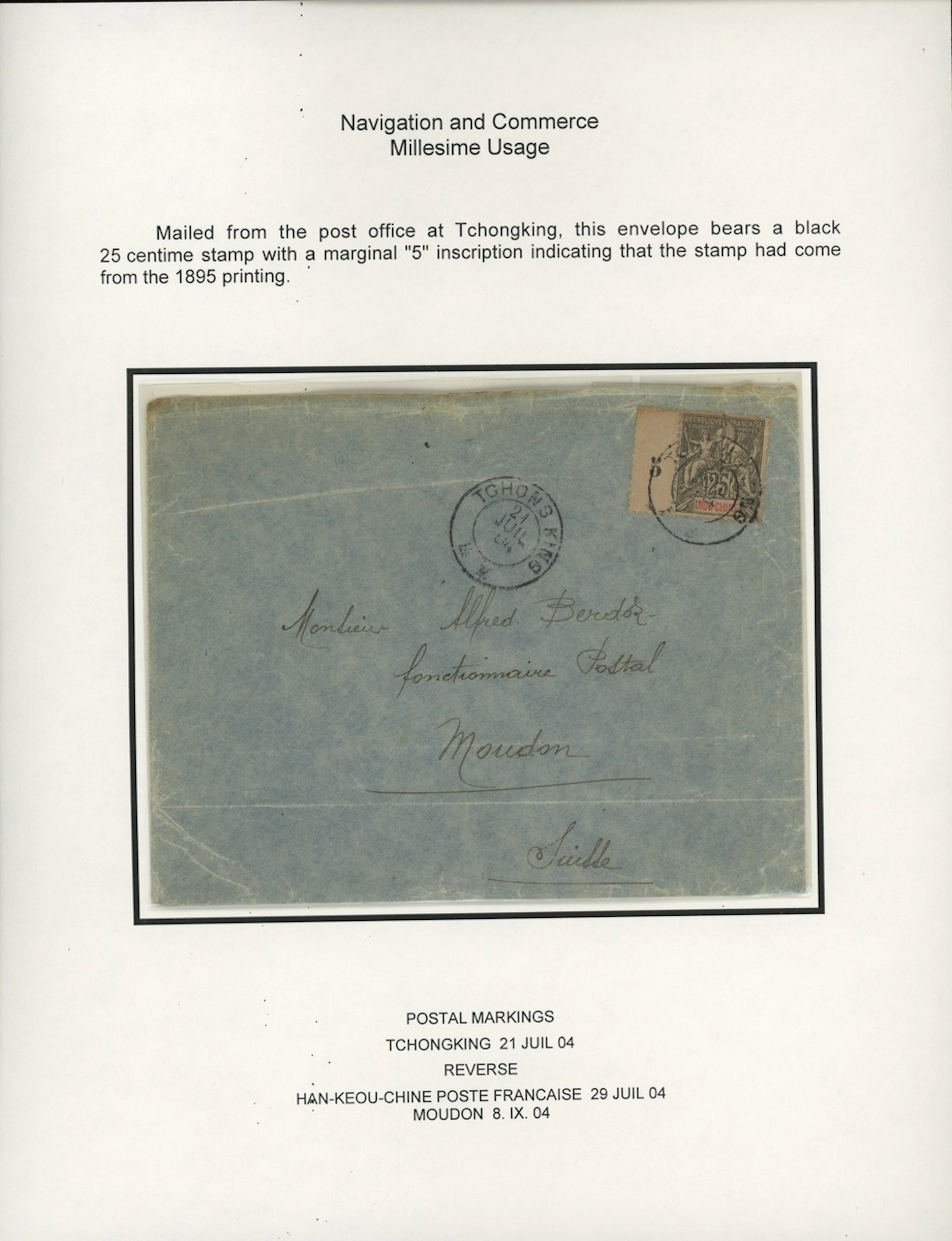 Indo-China French Indo-Chinese Post Office 1892-1900 Navigation and