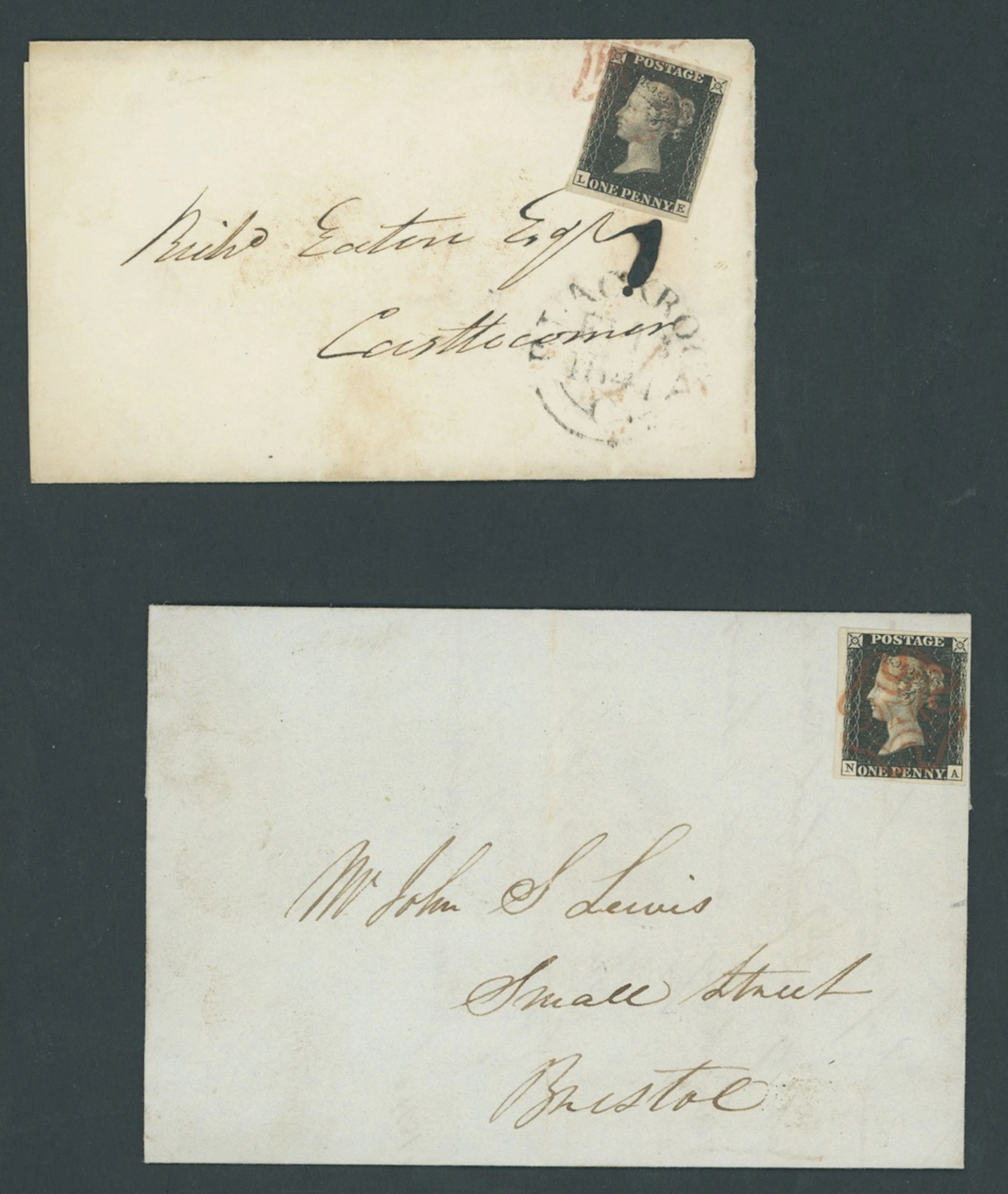 Great Britain 1840 One Penny Black Plate 5 NA, good to large margins