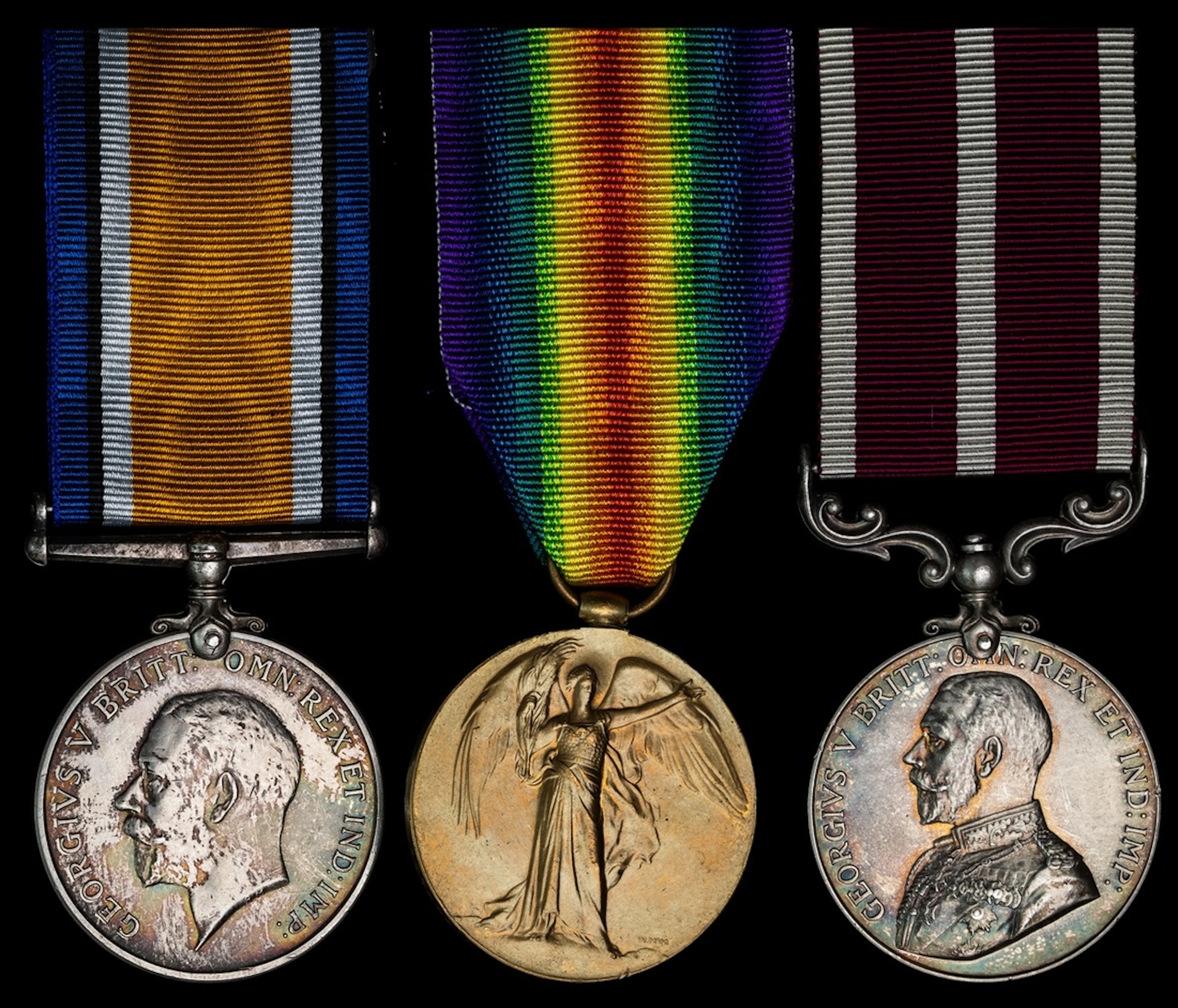 The East Africa M.S.M. group of three awarded to Sapper W.R. Ward