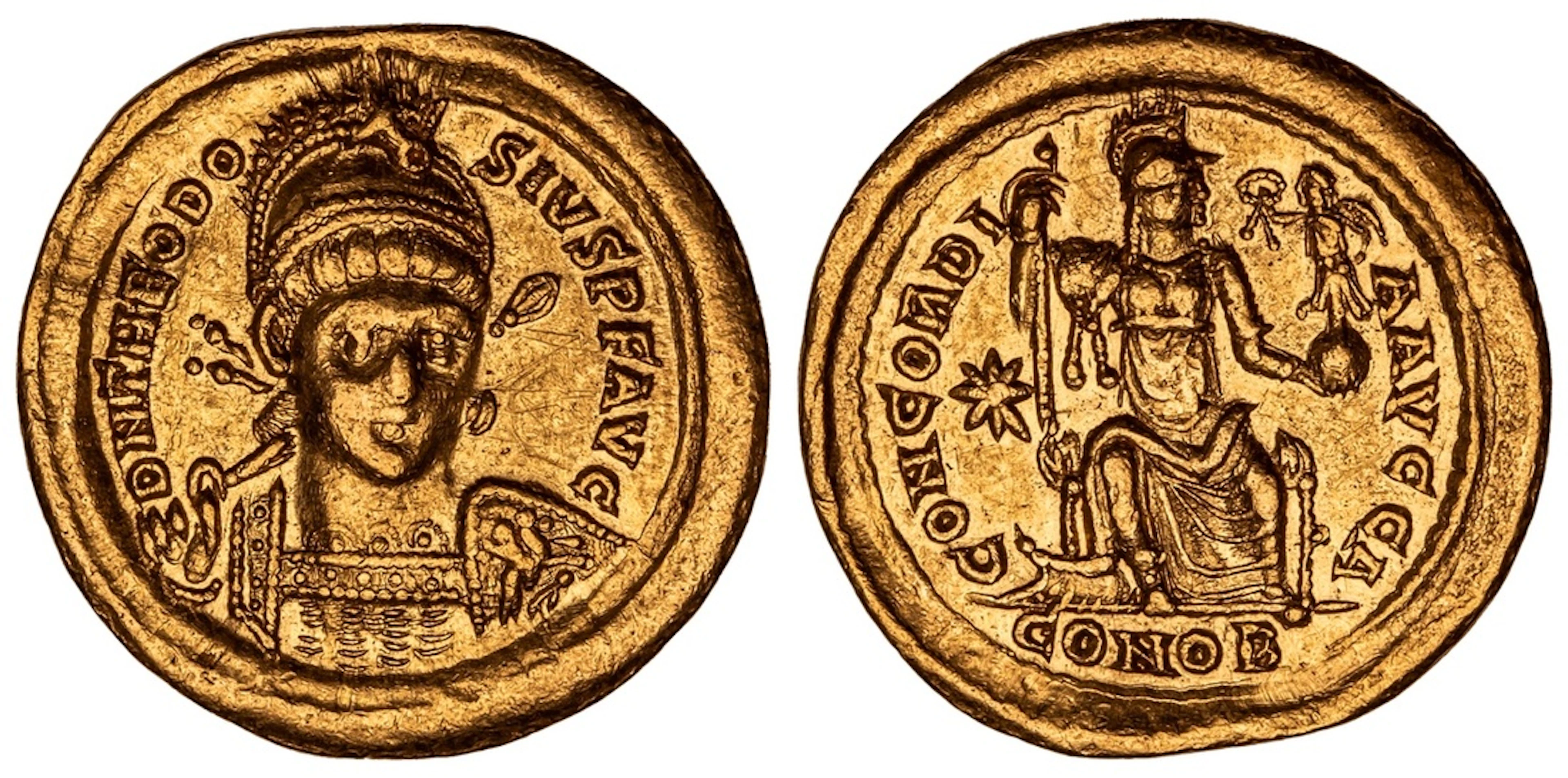 Roman Empire, Theodosius II (408-450), AV Solidus, Constantinople