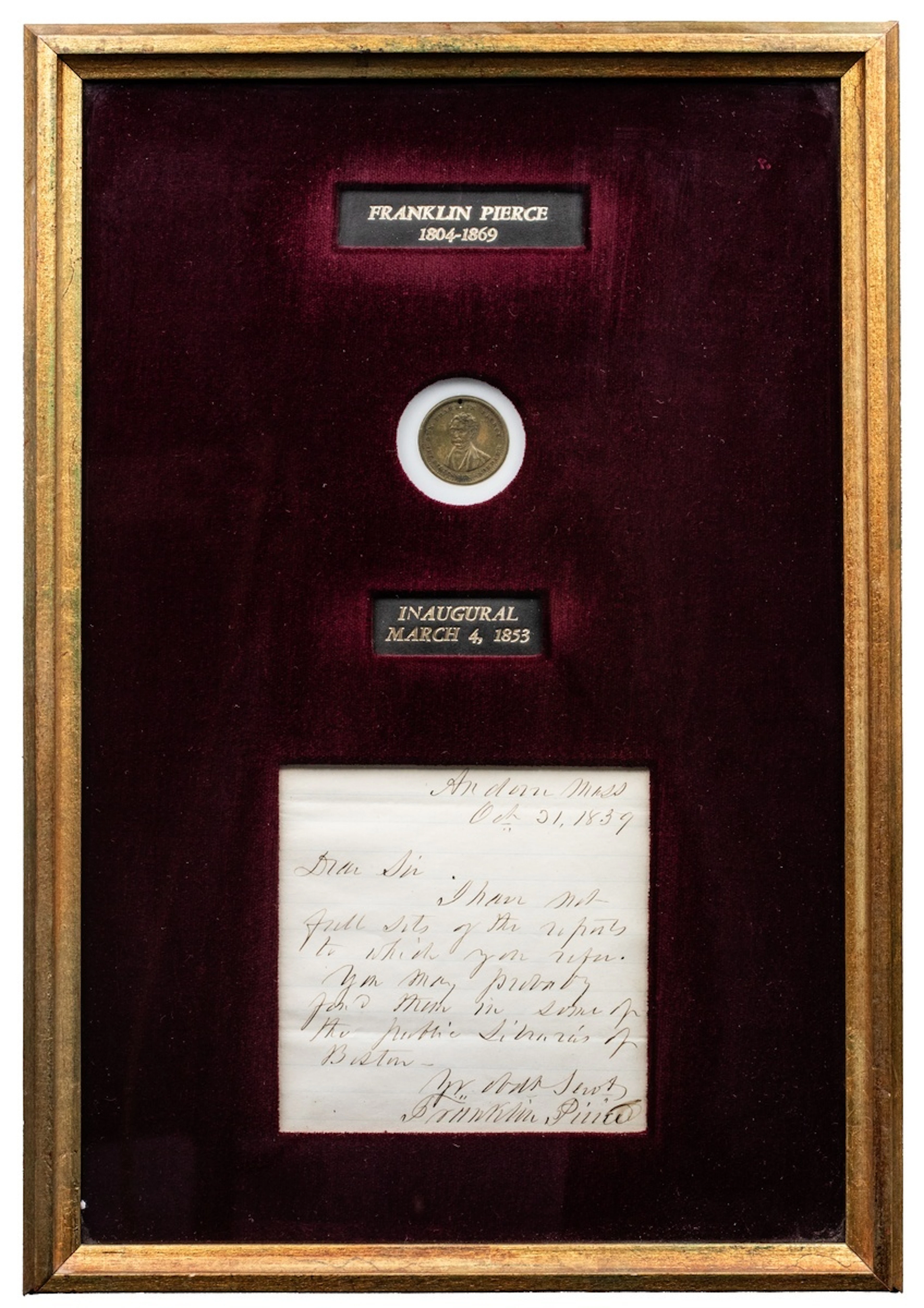 Commanders-in-Chief, FRANKLIN PIERCE, 14th President of the United