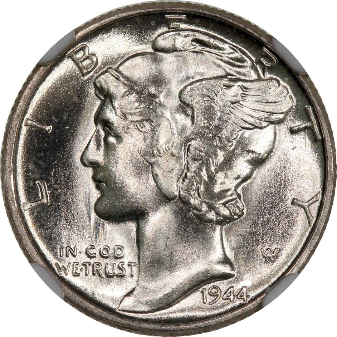 United States, [NGC MS65] 10 cents, 1944