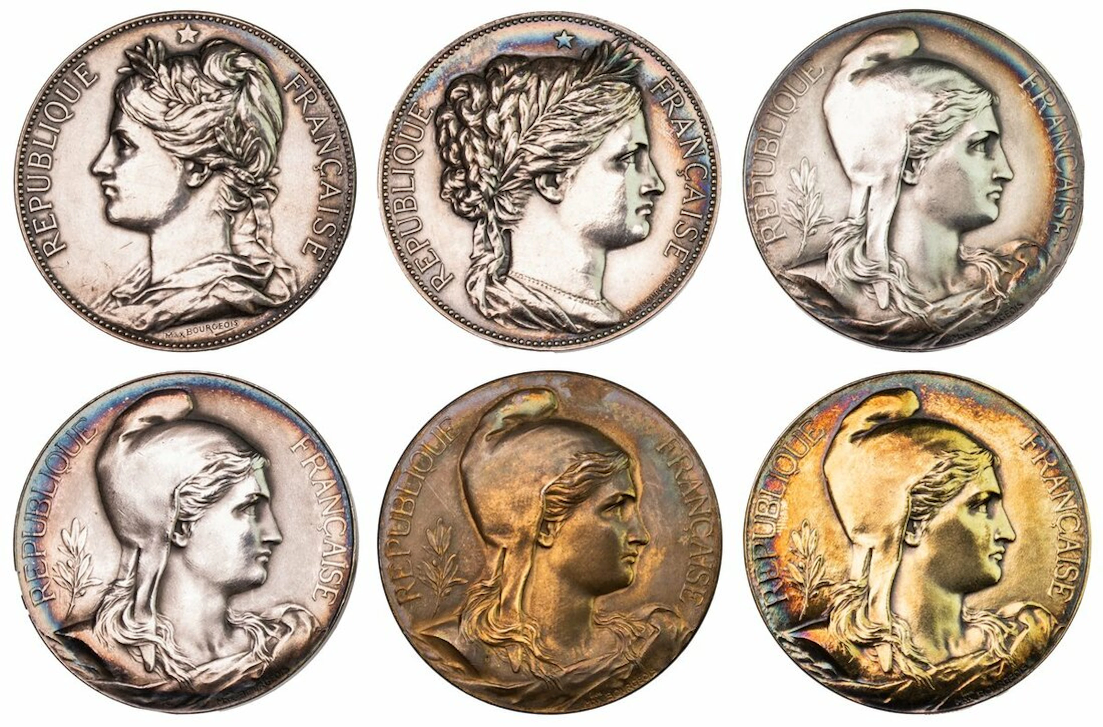 Collection of Medals awarded to Charles Simon and Emile Delorme (13)