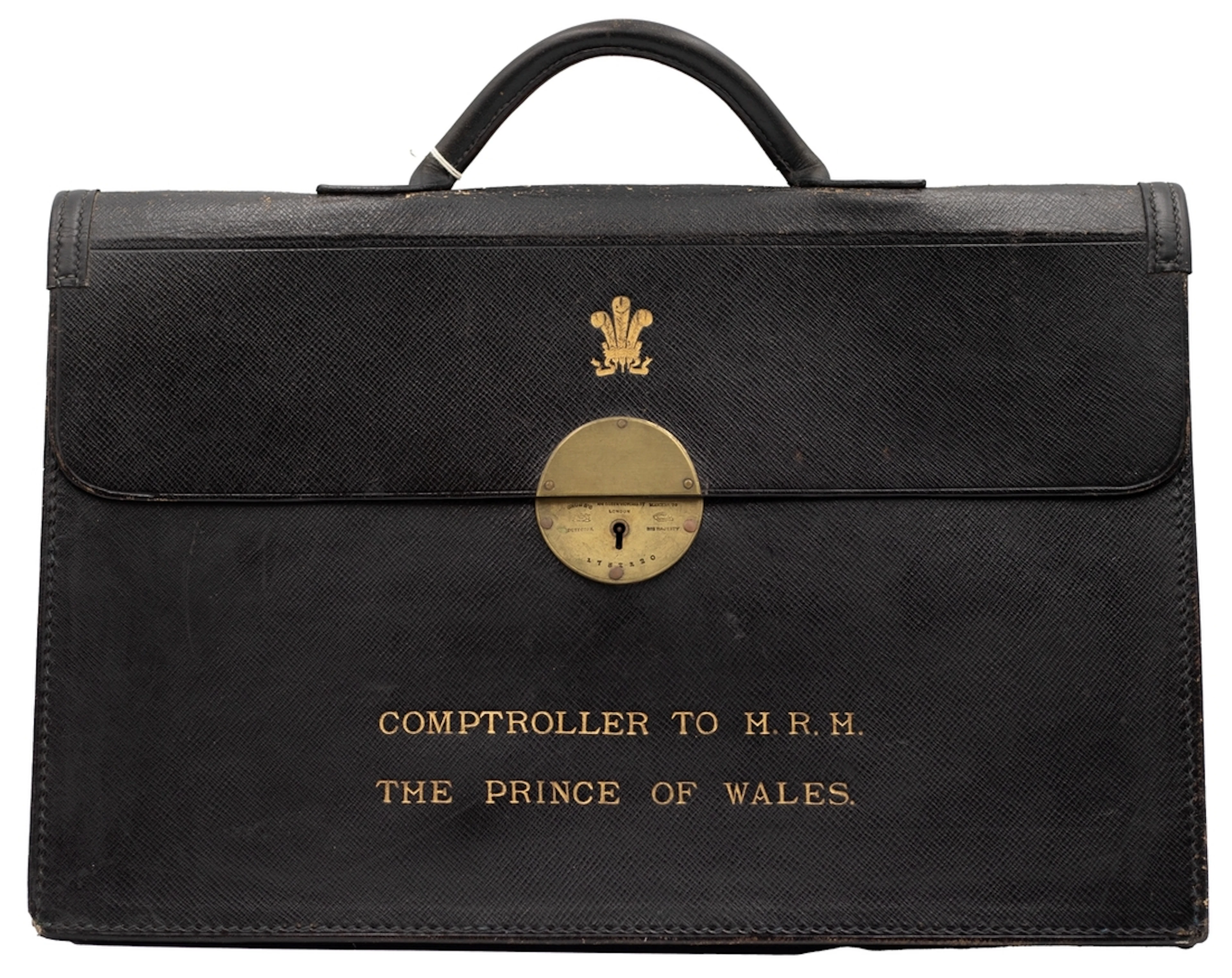 Great Britain Royalty Charles, Prince of Wales c1980 Black leather
