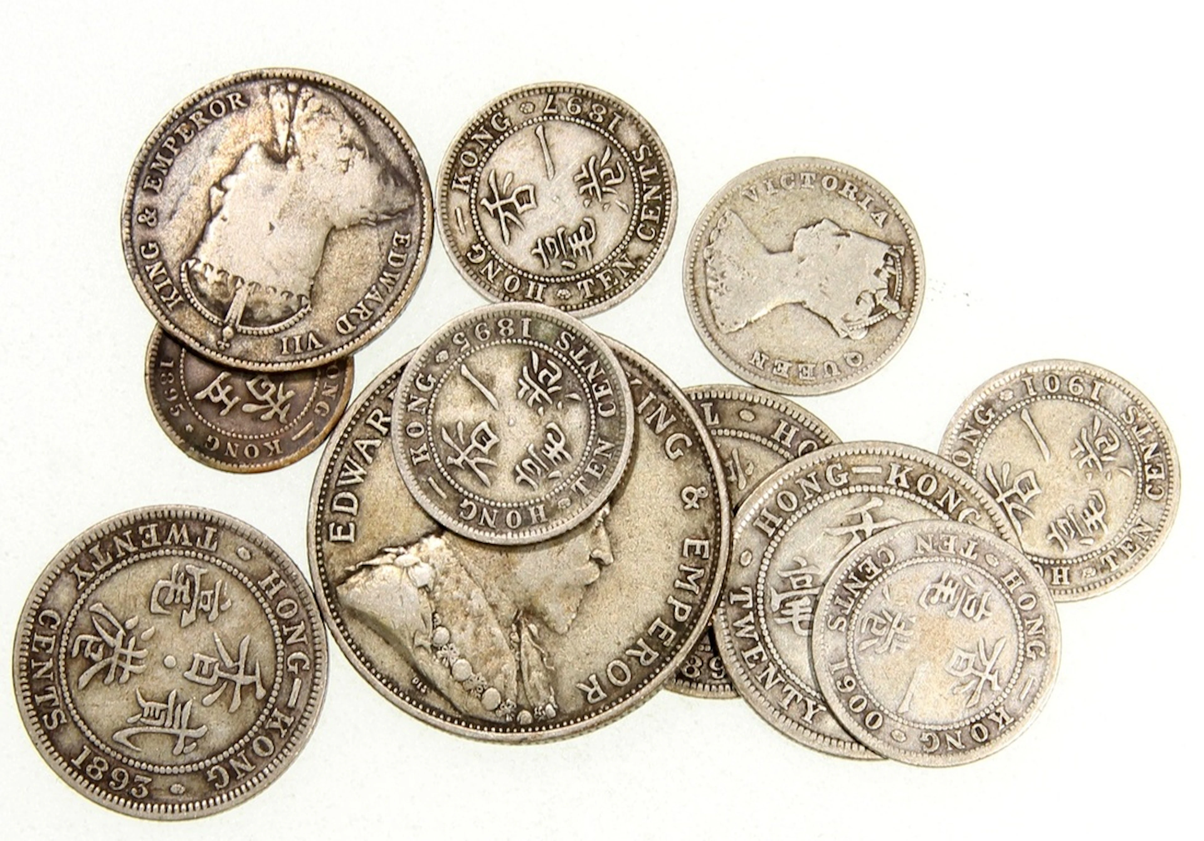 Hong Kong Coins, a group of 11x, including