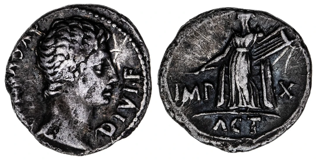 Roman Empire, Augustus (27 BC - AD 14) AR Denarius, struck 15-13 BC
