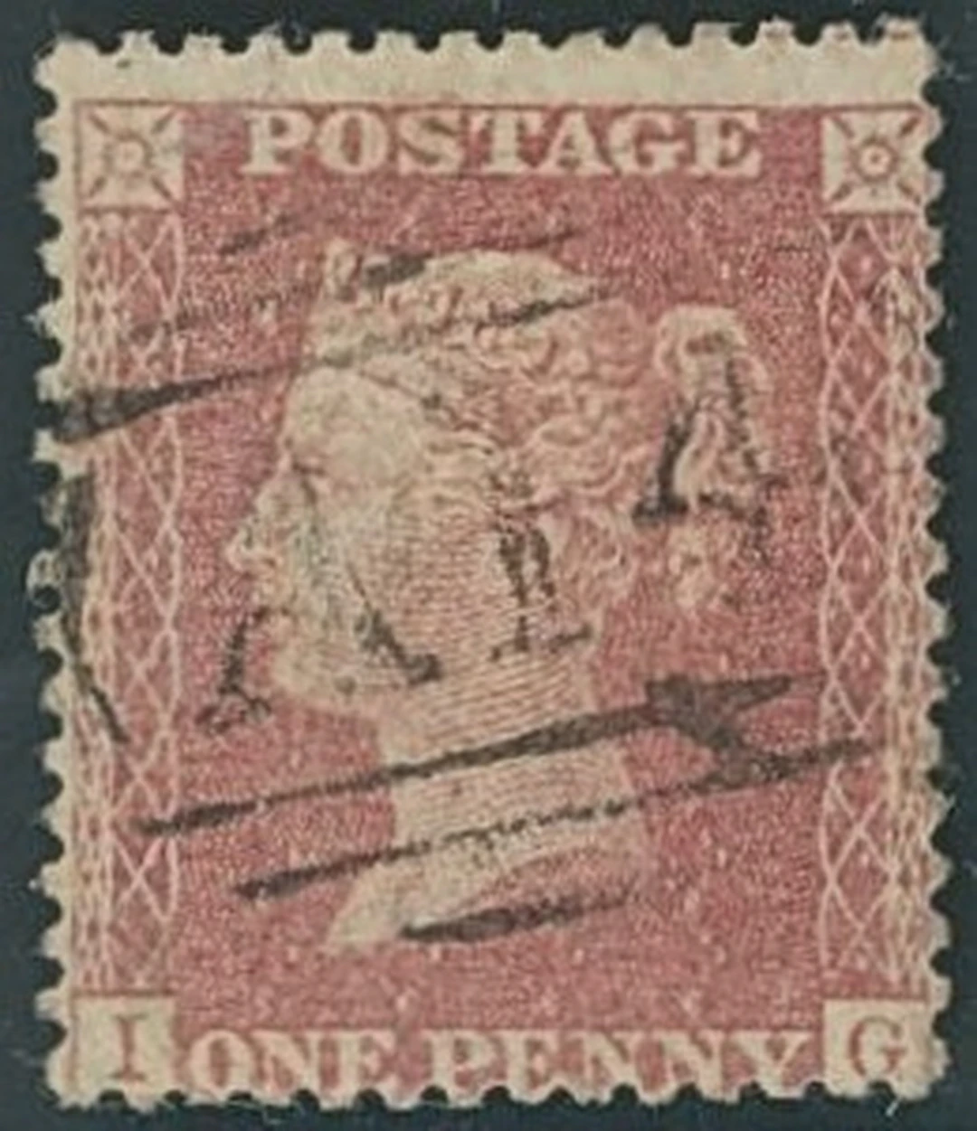 Tobago Great Britain used in Tobago 1d. rose-red cancelled "A14", fine.